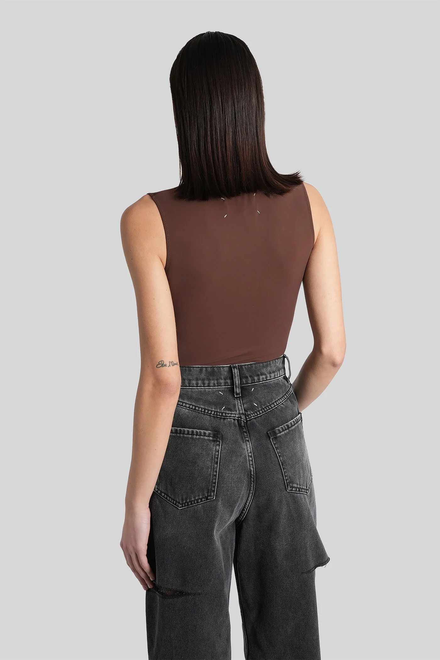 Body in brown polyamide - Image 3