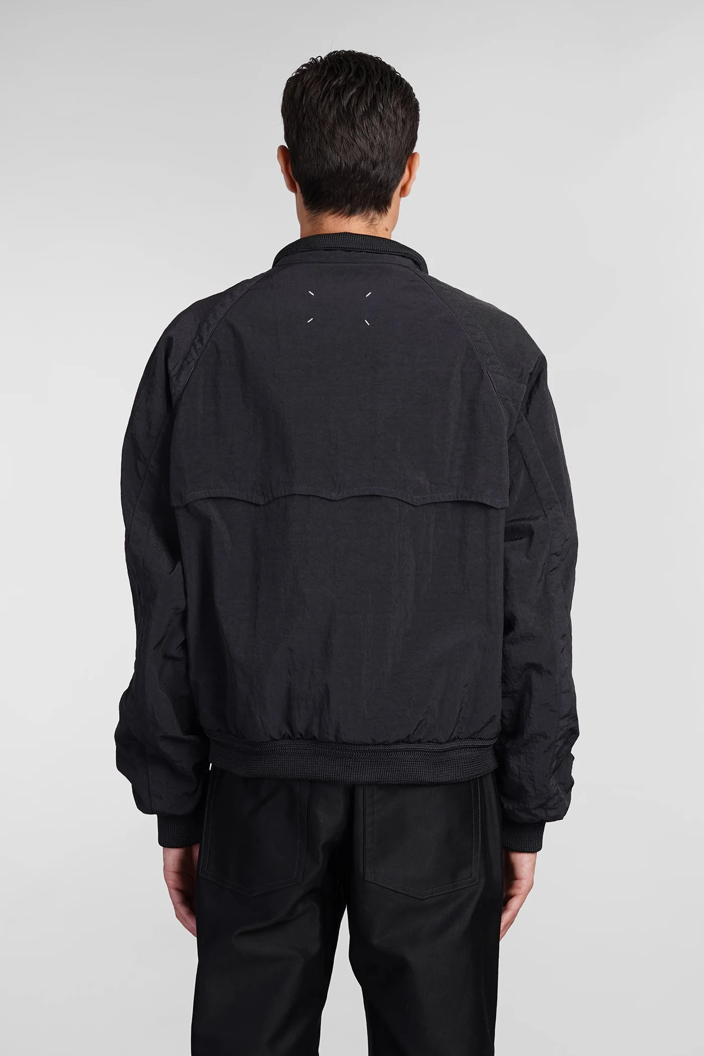 Casual jacket in black polyamide - Image 3