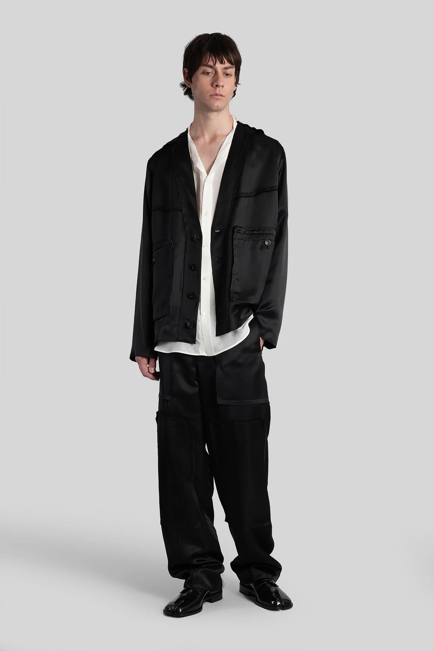 Casual jacket in black viscose - Image 2