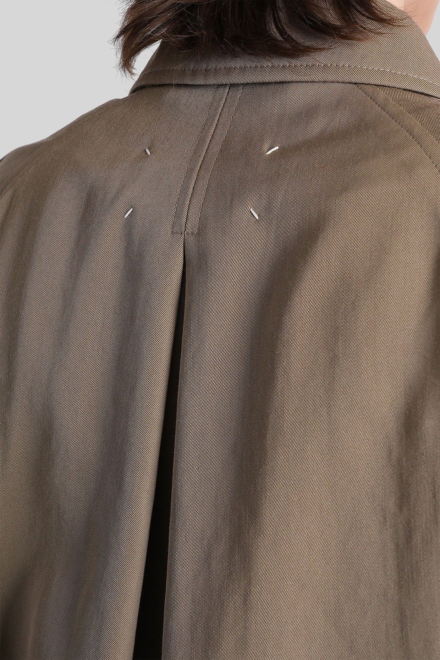 Casual jacket in taupe wool - Image 5