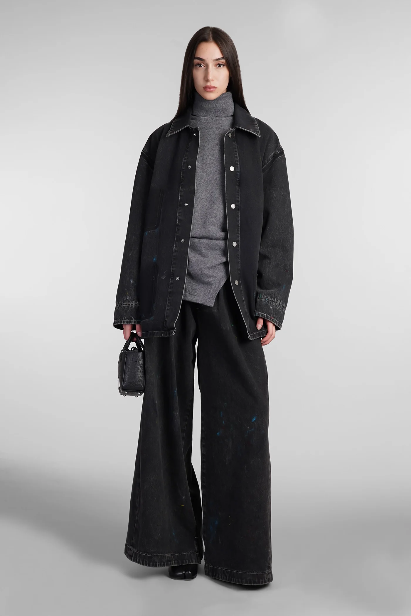 Denim Jackets in black denim - Image 2