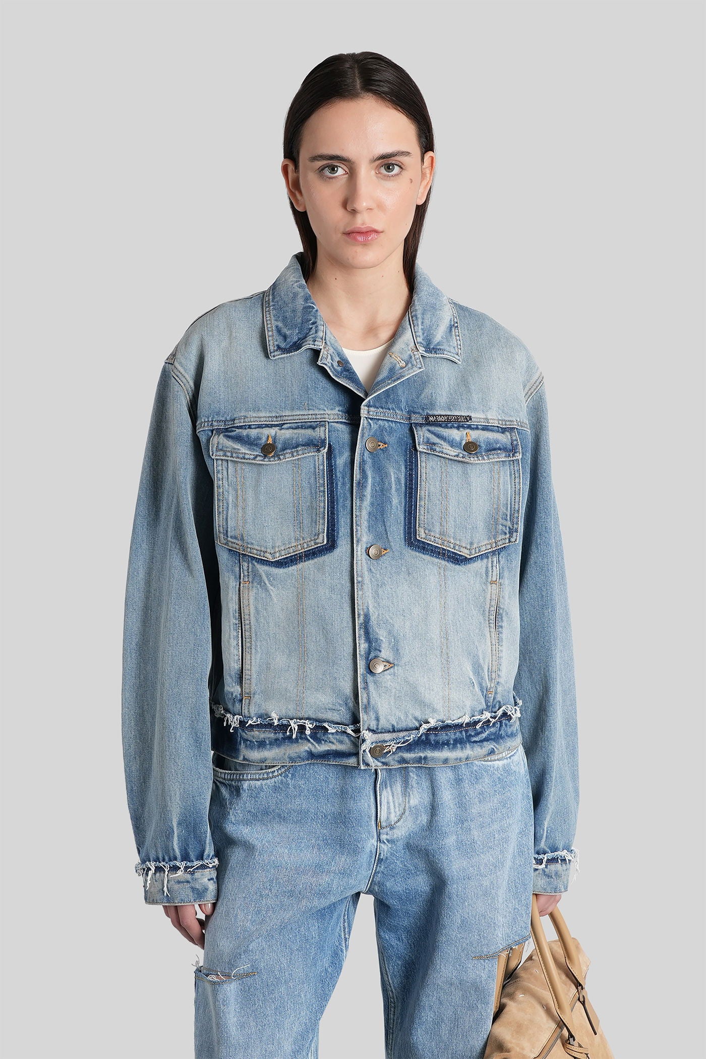Denim Jackets in blue cotton