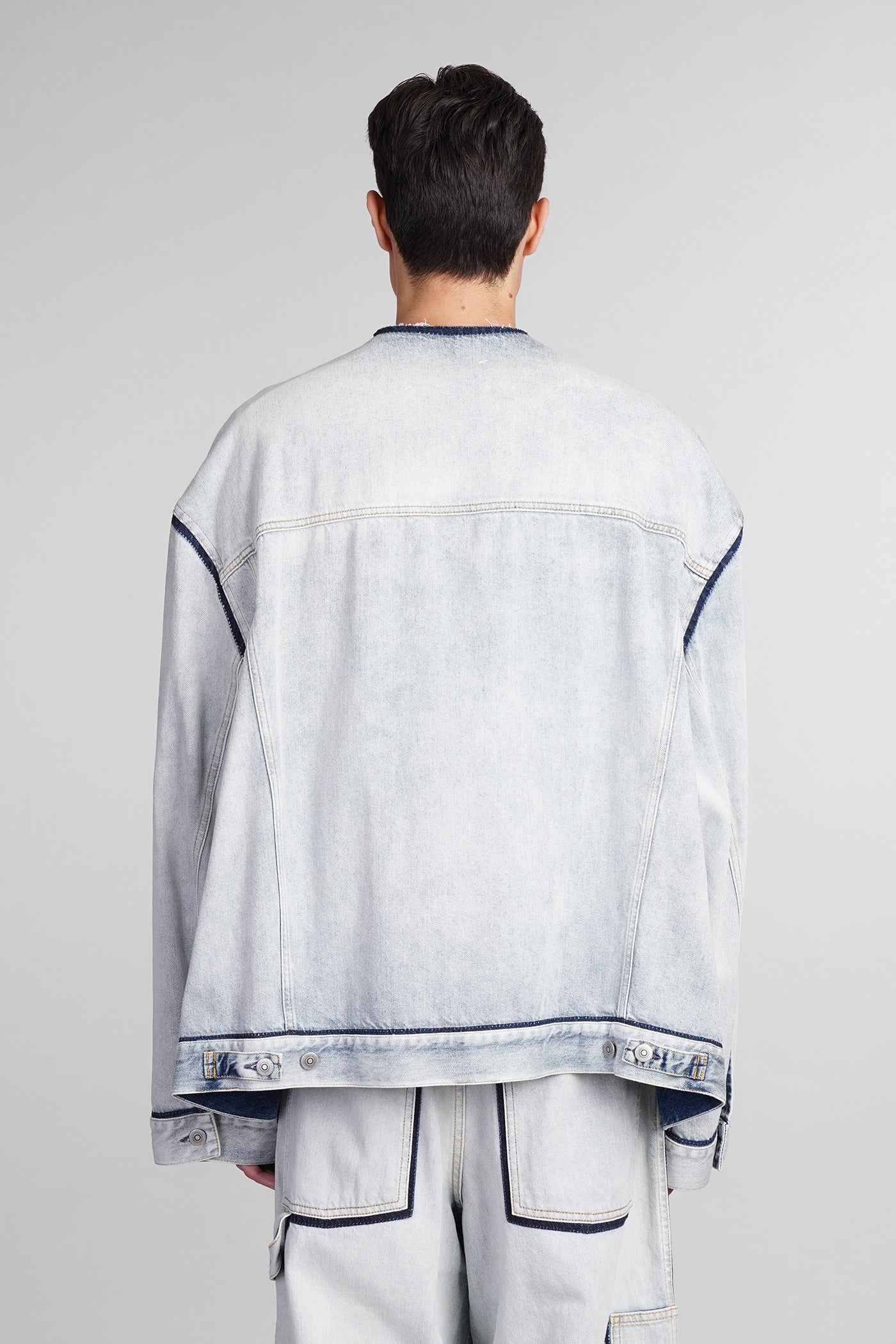 Denim Jackets in cyan denim - Image 3