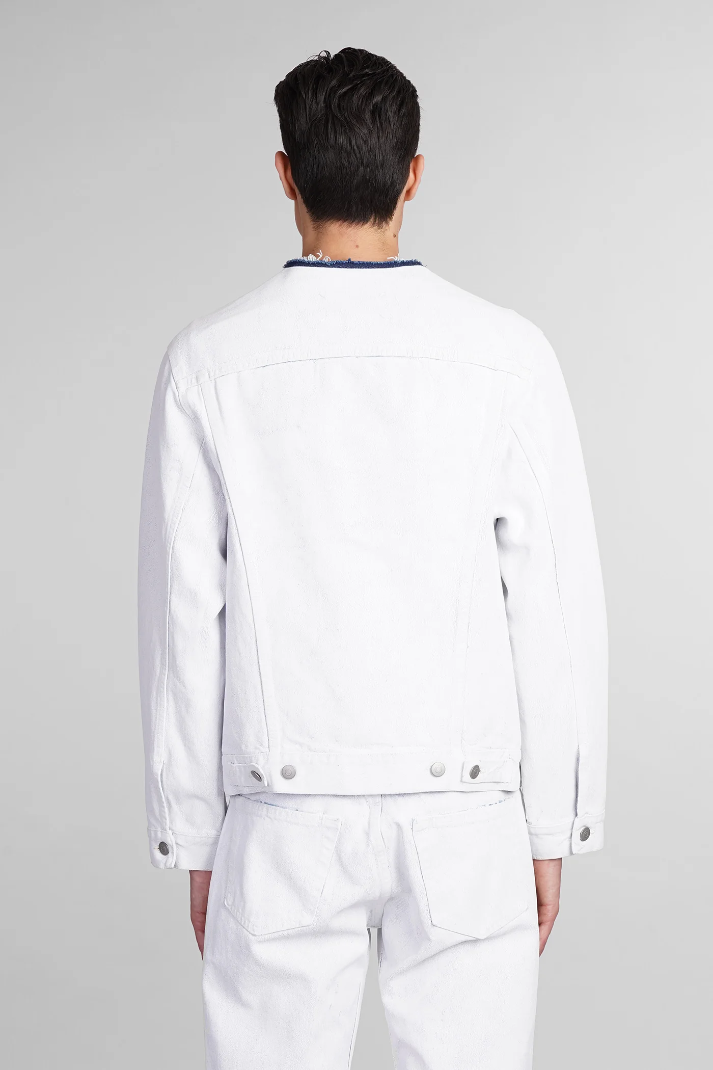 Denim Jackets in white denim - Image 3
