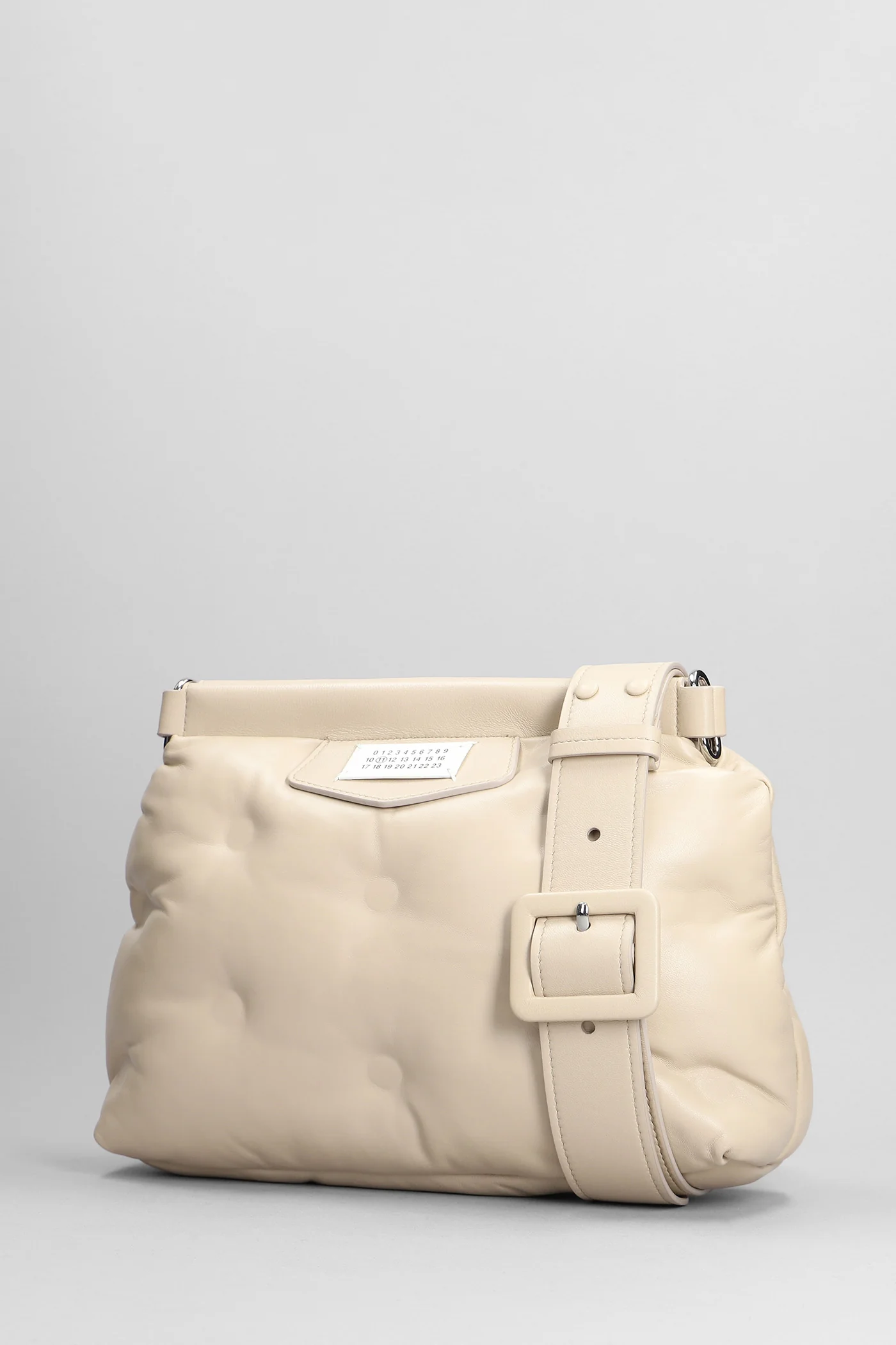 Glam slam Shoulder bag in beige leather - Image 2