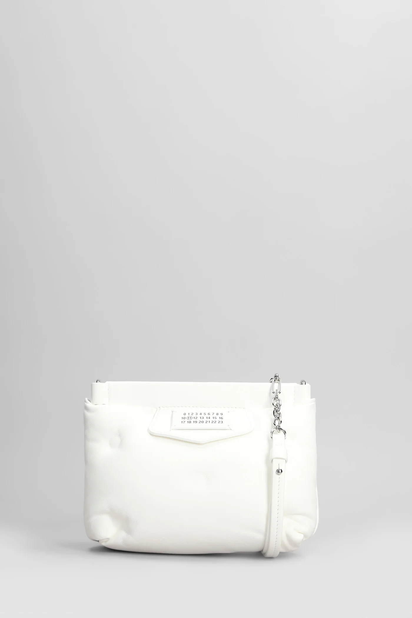 Glam slam Shoulder bag in white leather