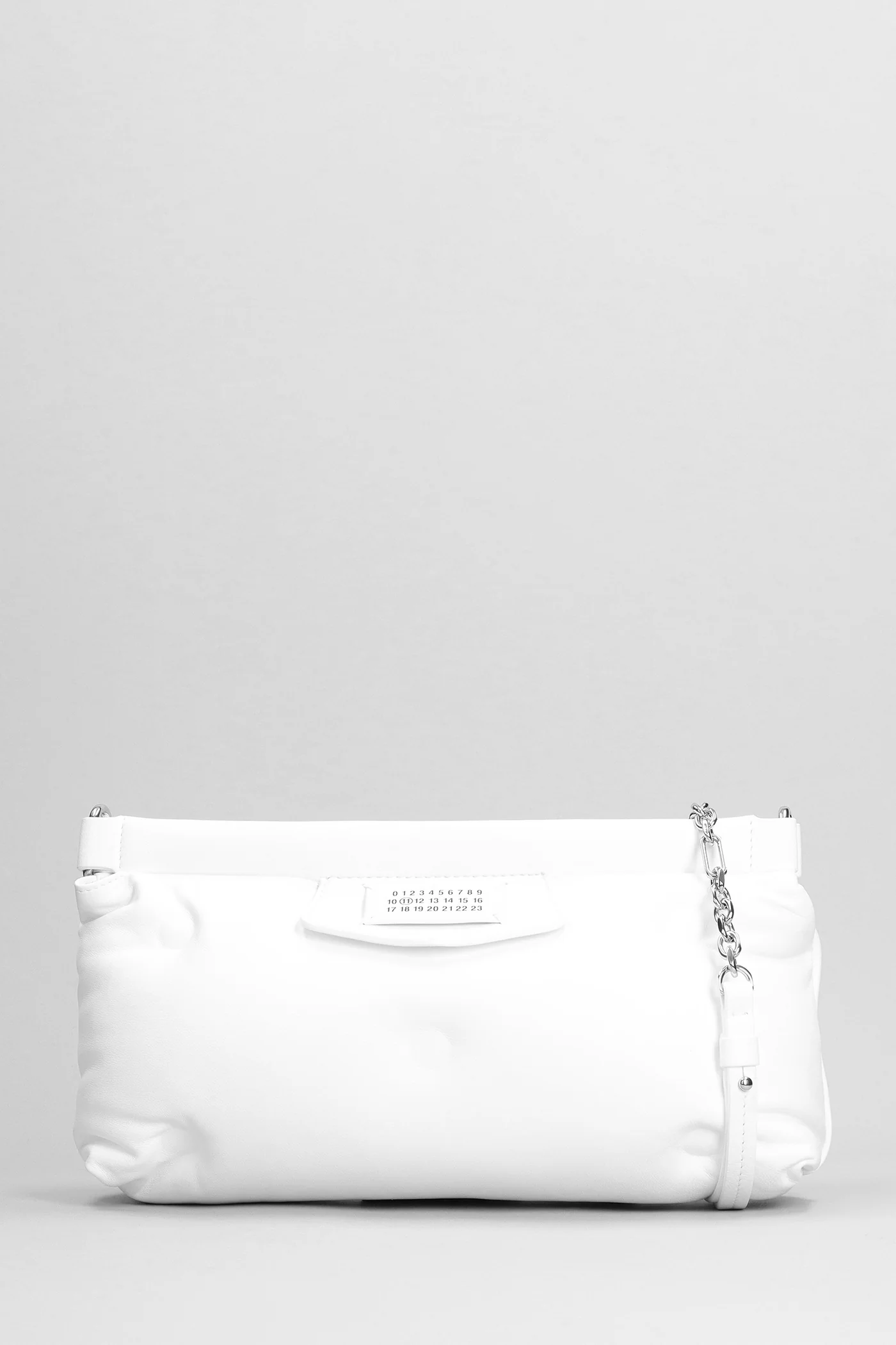 Glam slam Shoulder bag in white leather
