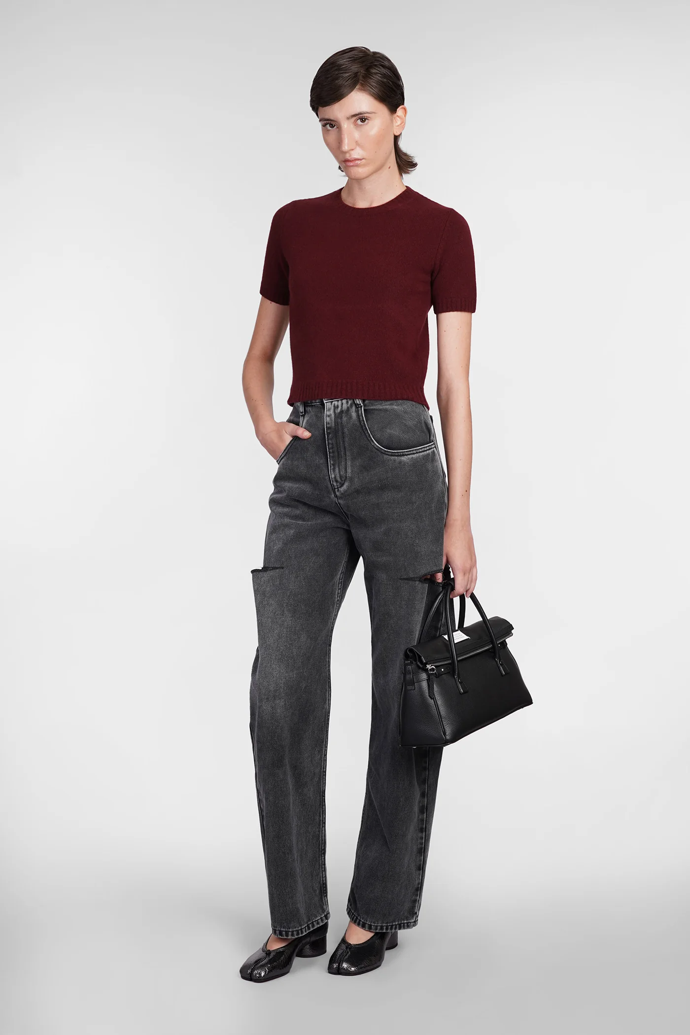 Jeans in black denim - Image 2
