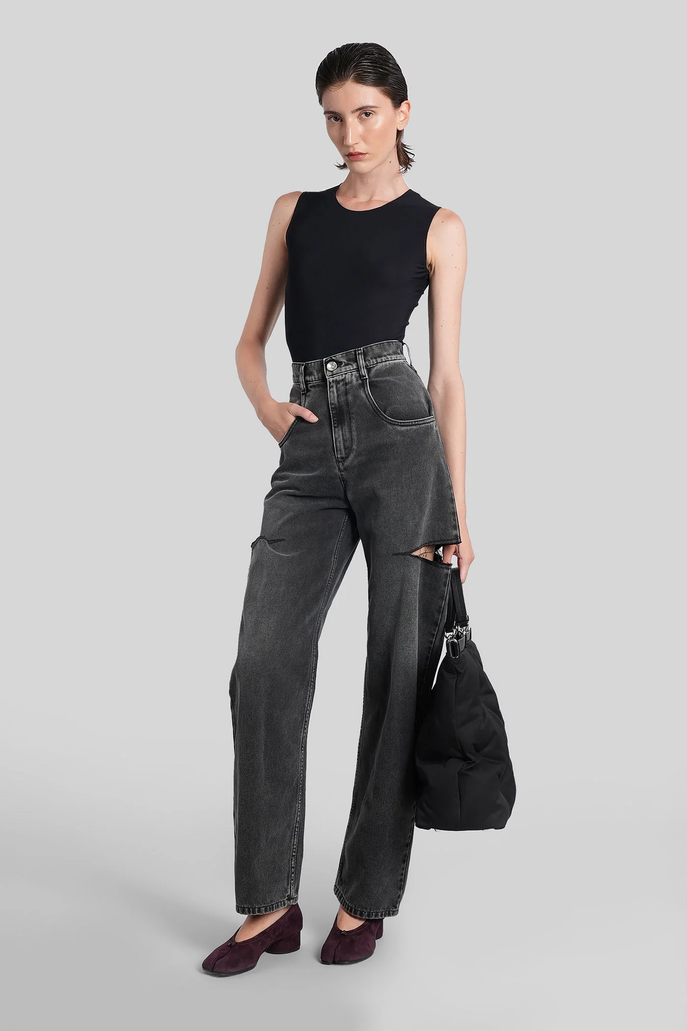 Jeans in black denim - Image 2