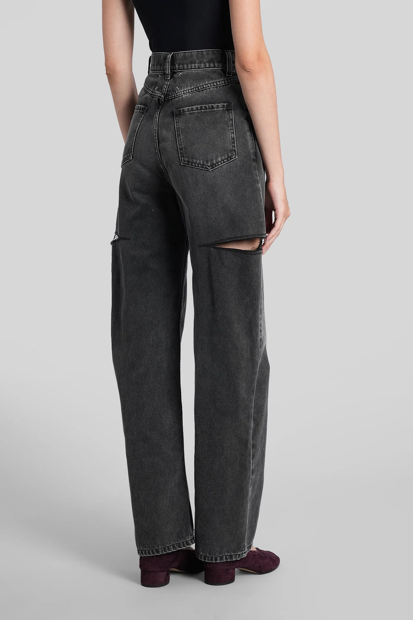 Jeans in black denim - Image 3