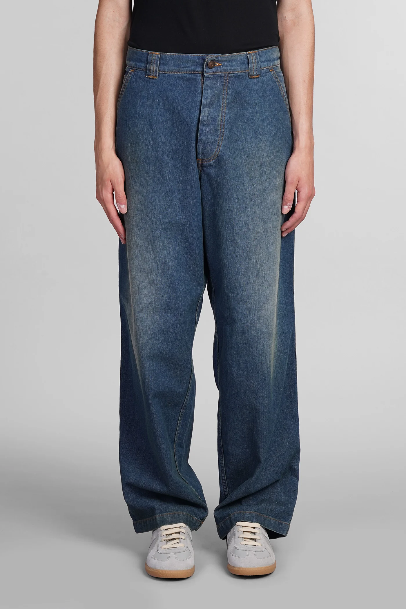 Jeans in blue cotton