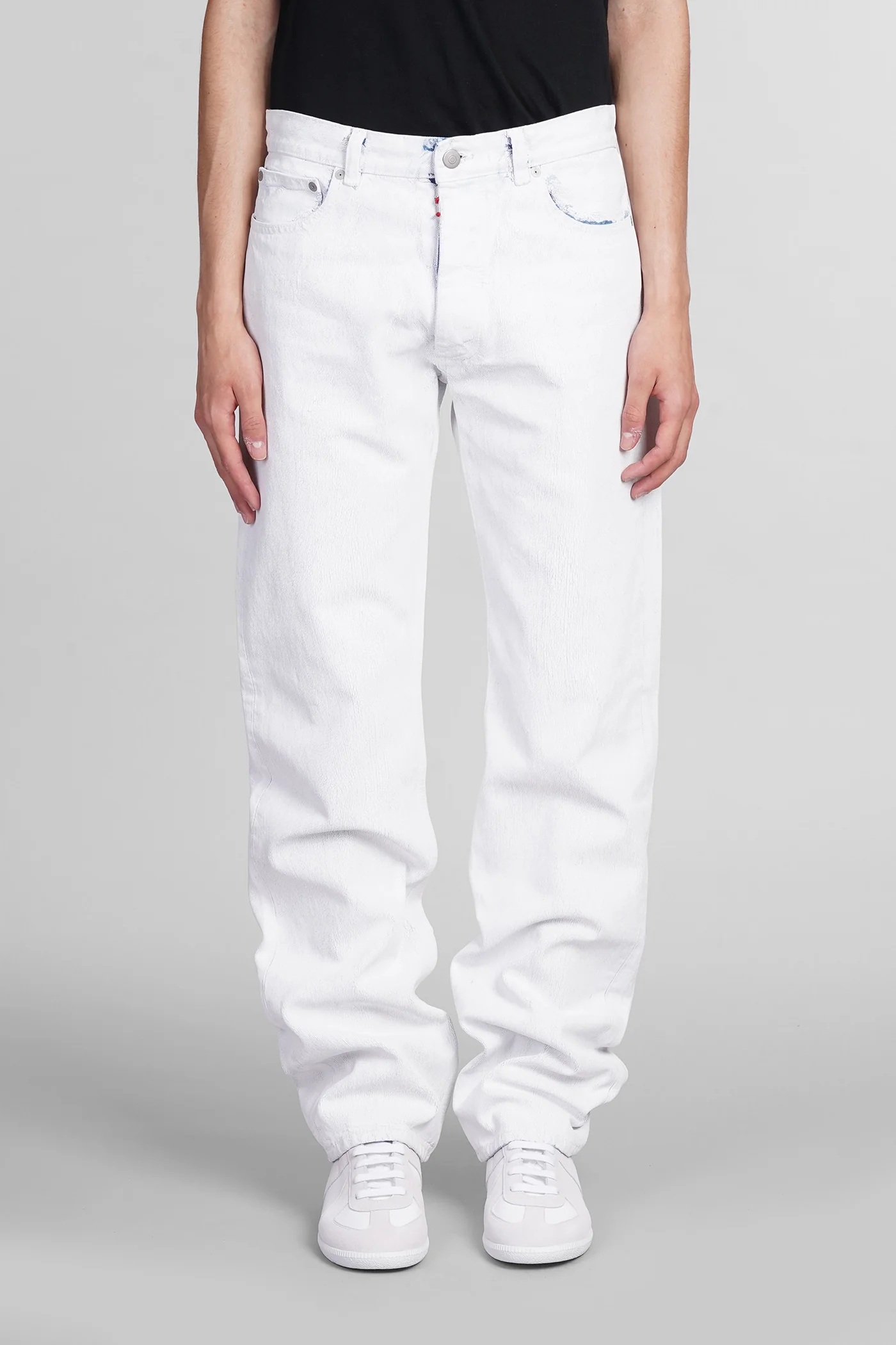 Jeans in white denim