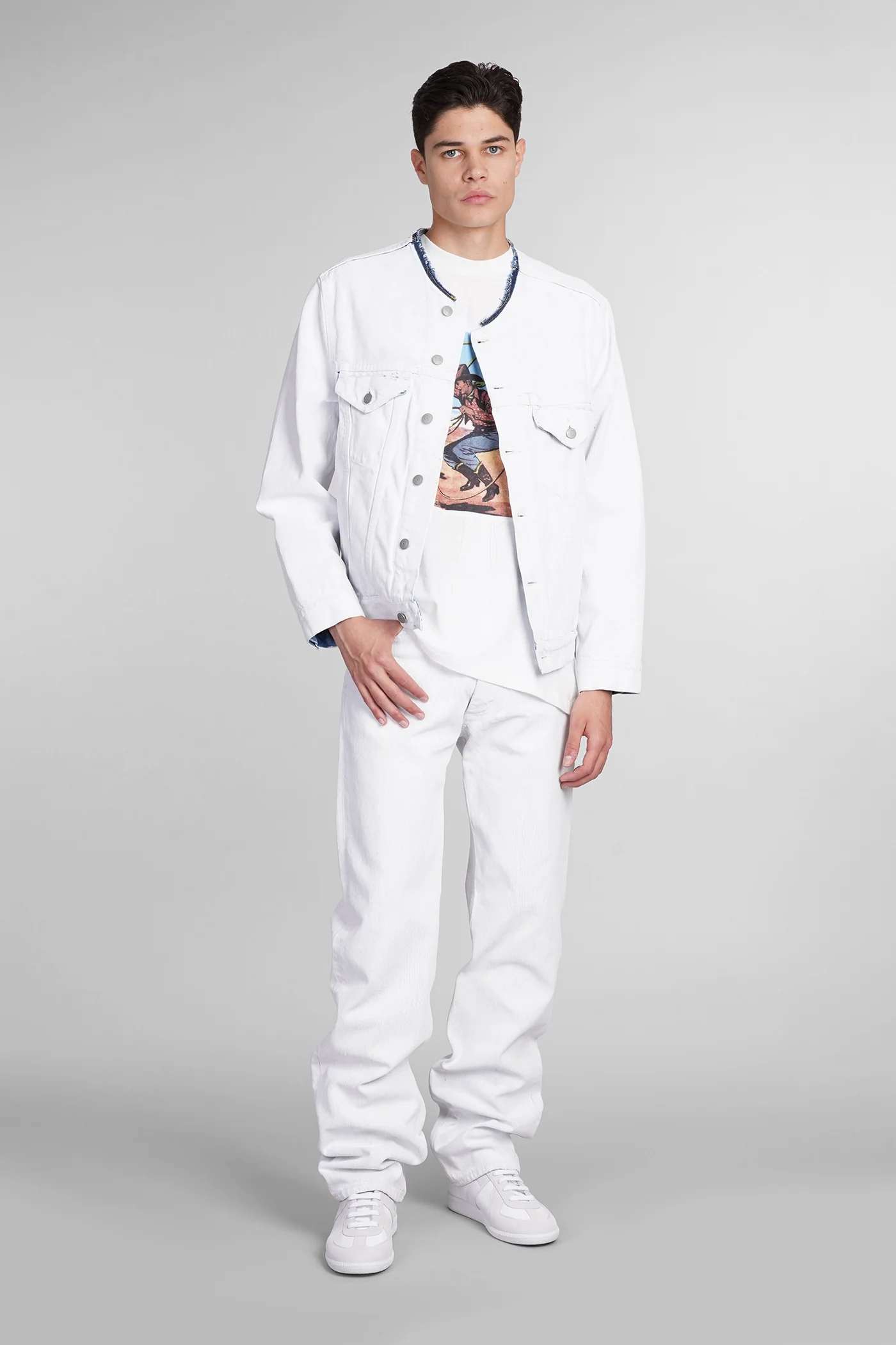 Jeans in white denim - Image 2
