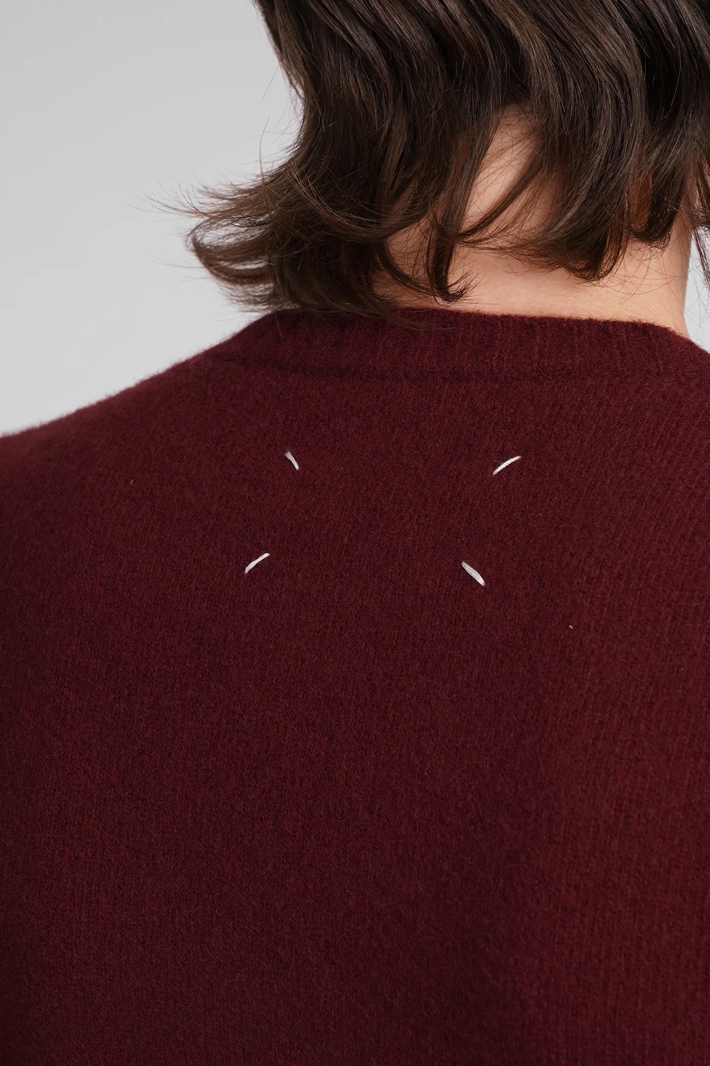 Knitwear in bordeaux wool - Image 5