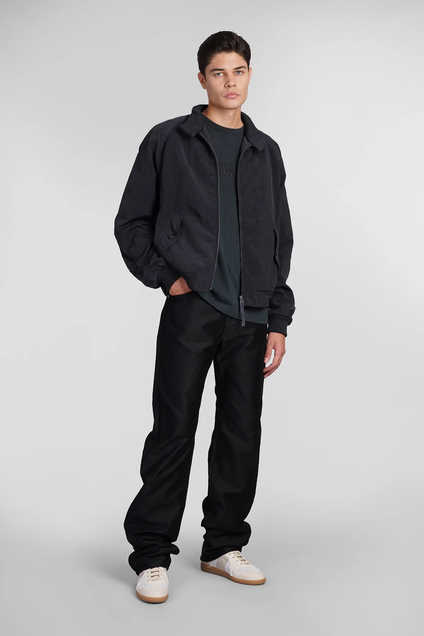 Pants in black cotton - Image 2