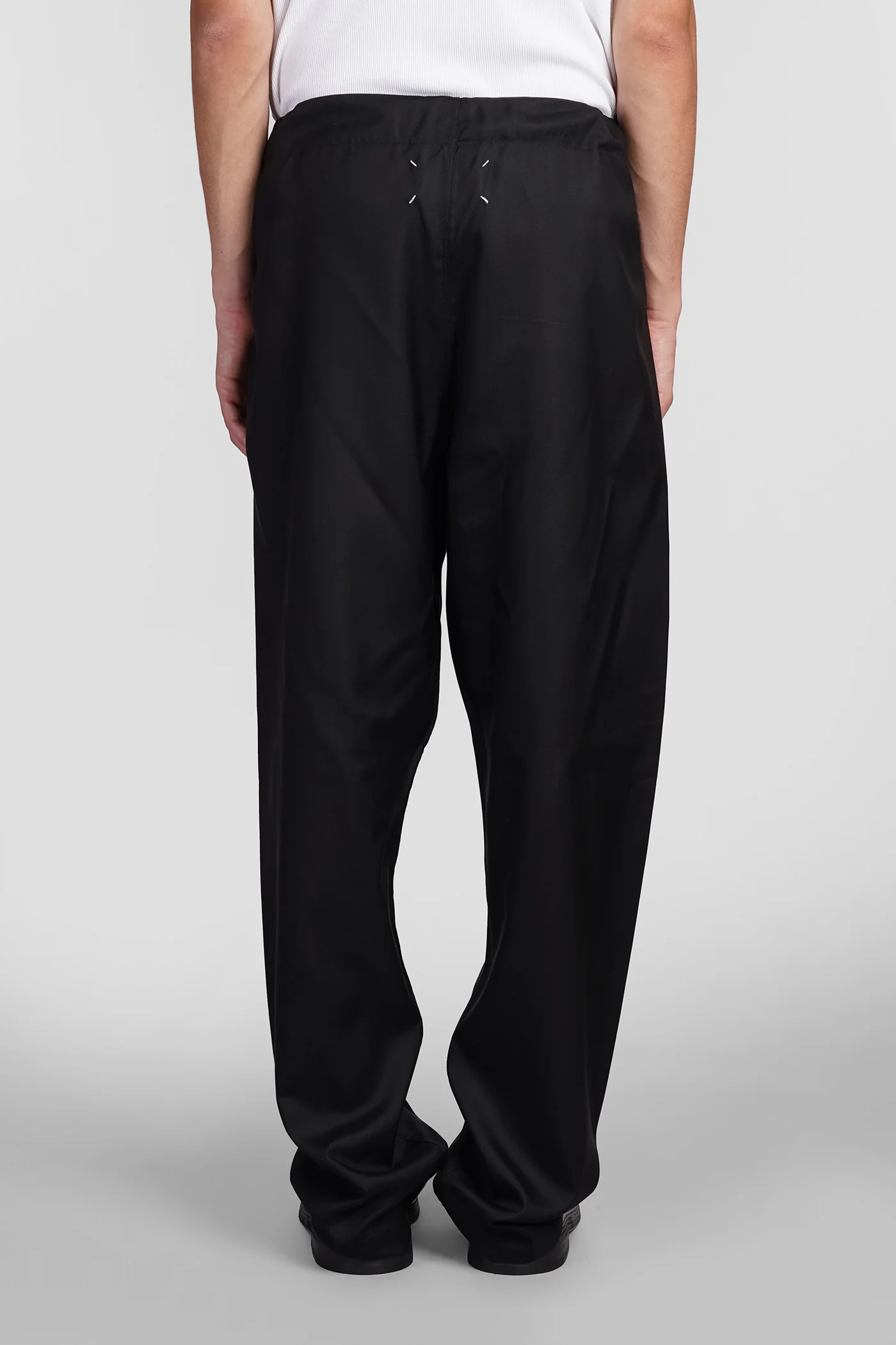 Pants in black silk - Image 3