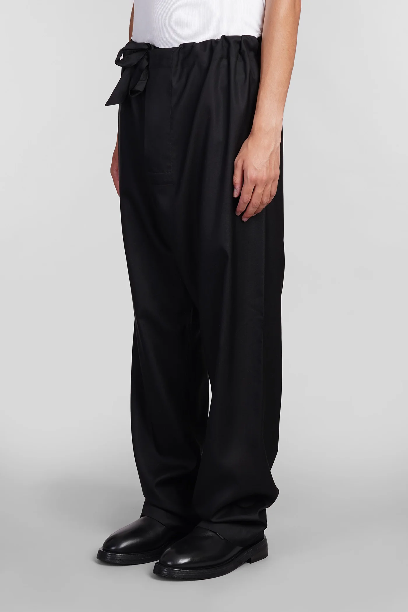 Pants in black silk - Image 4