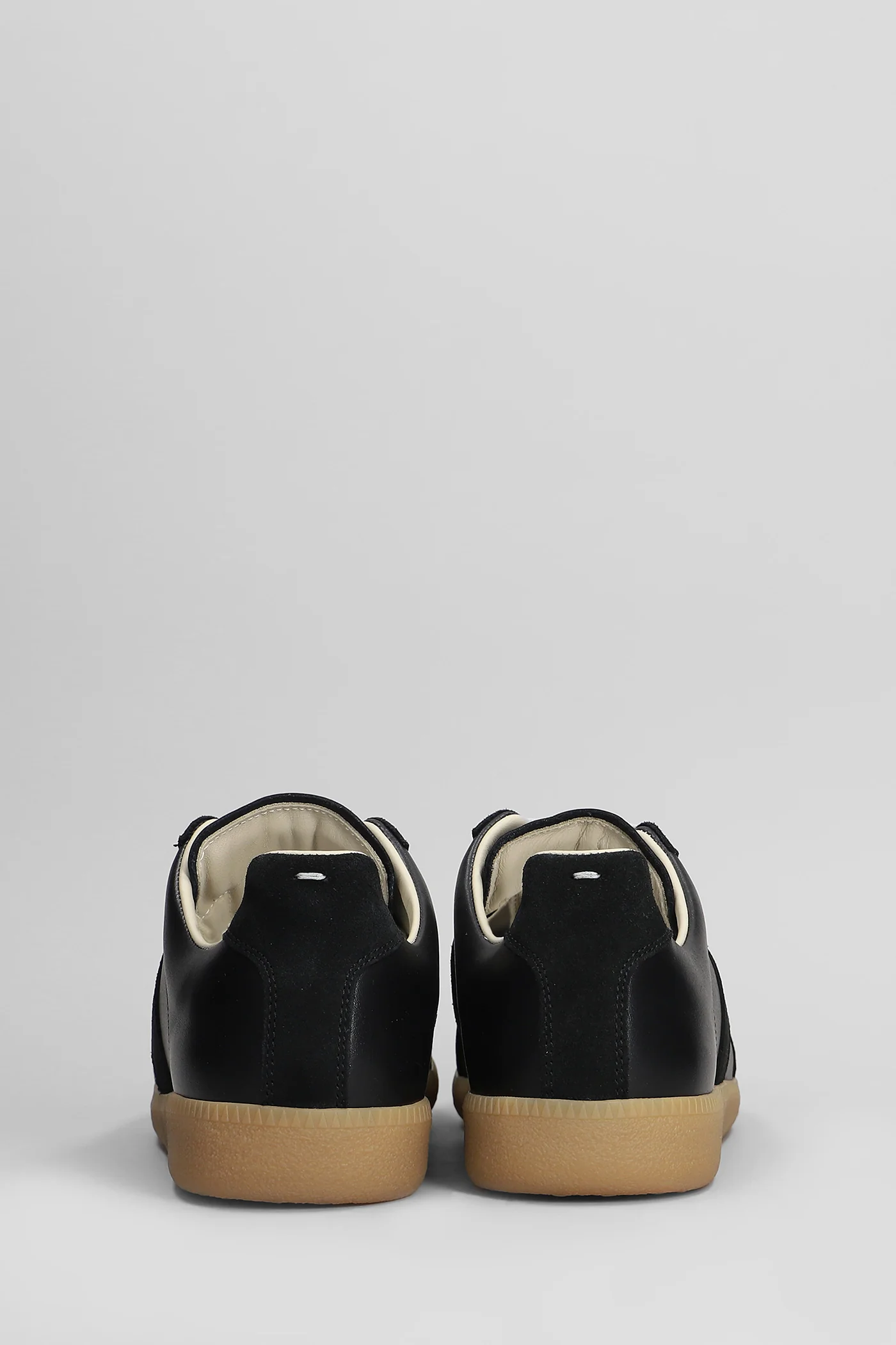 Replica Sneakers in black suede and leather - Image 4