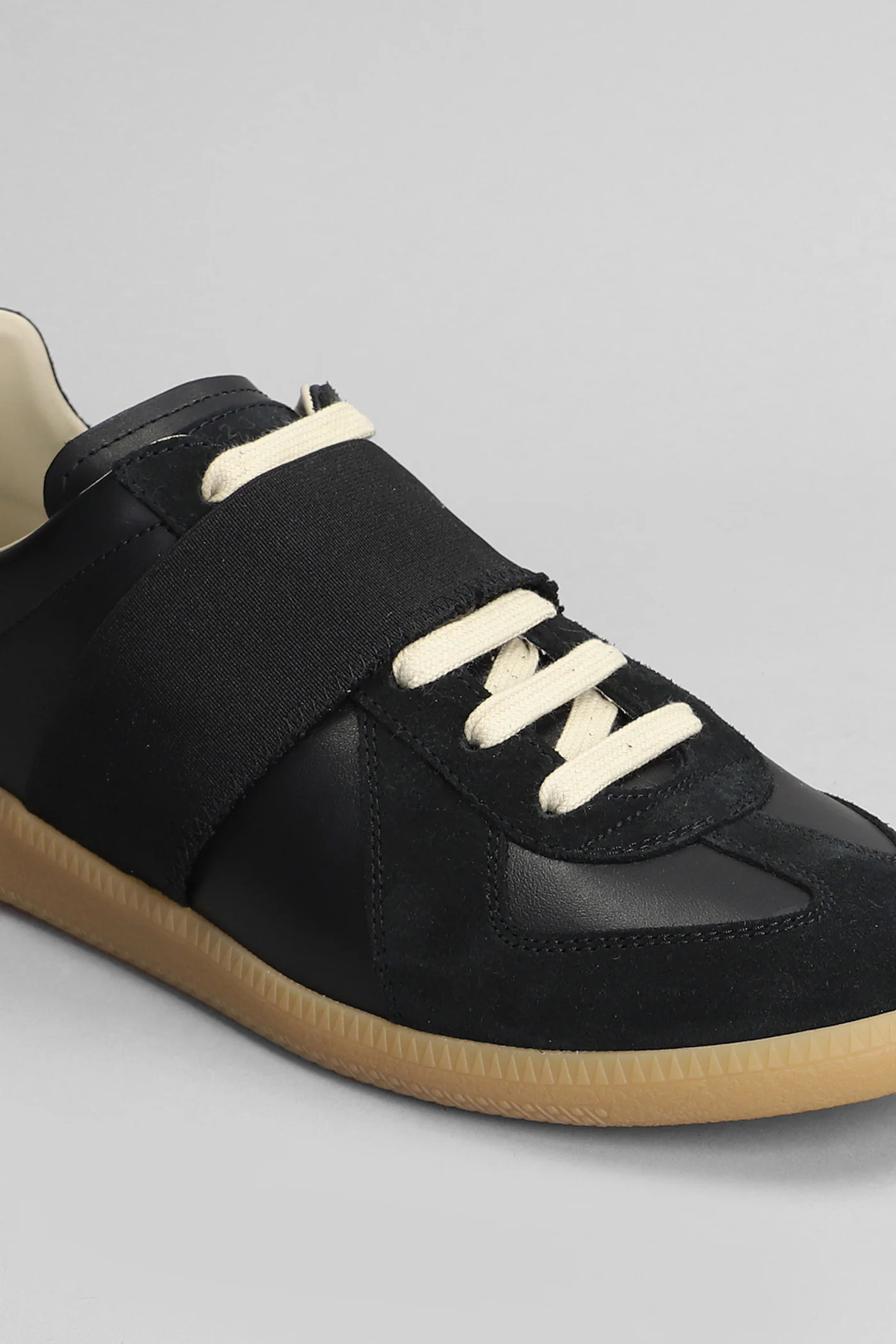 Replica Sneakers in black suede and leather - Image 5