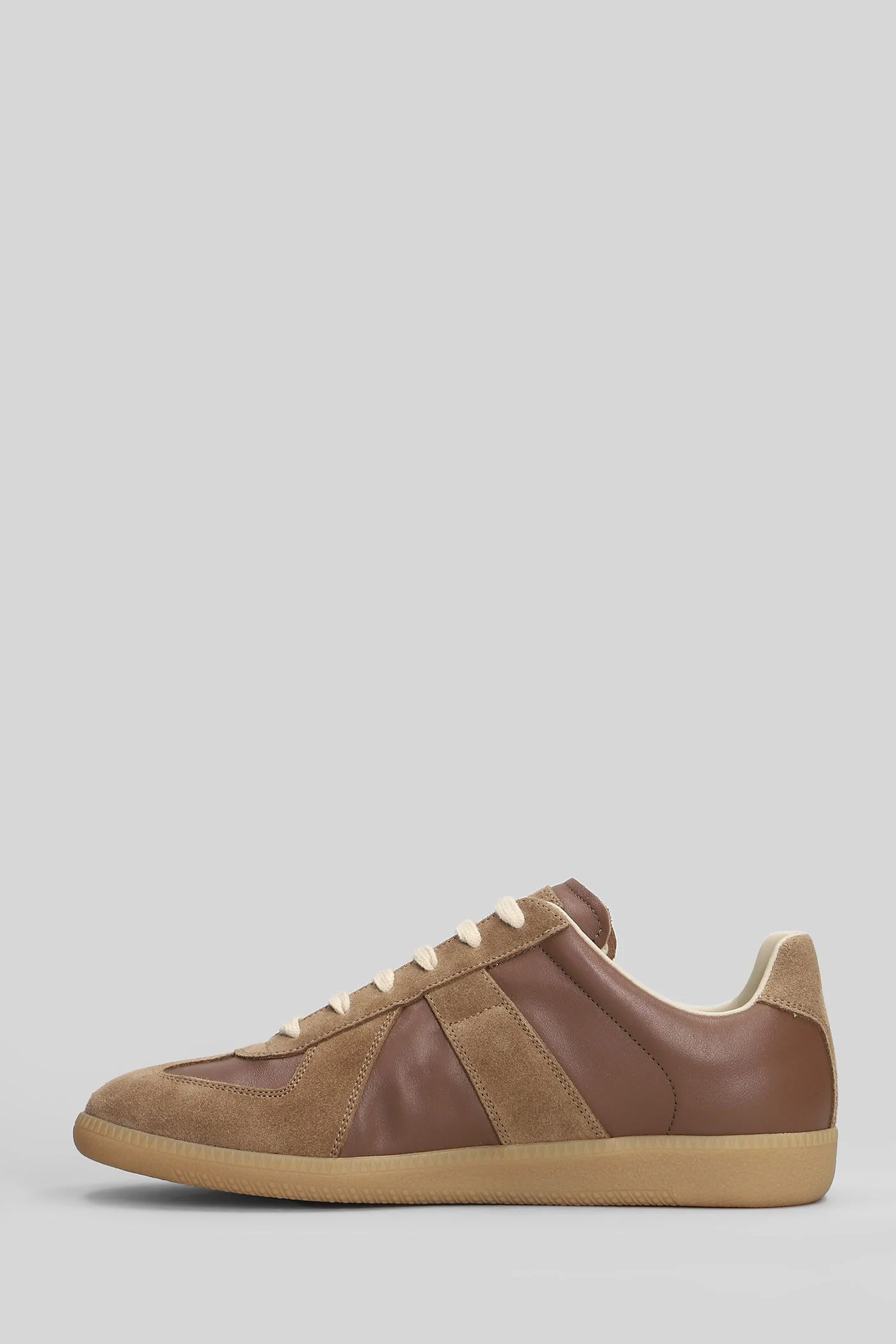 Replica Sneakers in brown suede and leather - Image 3