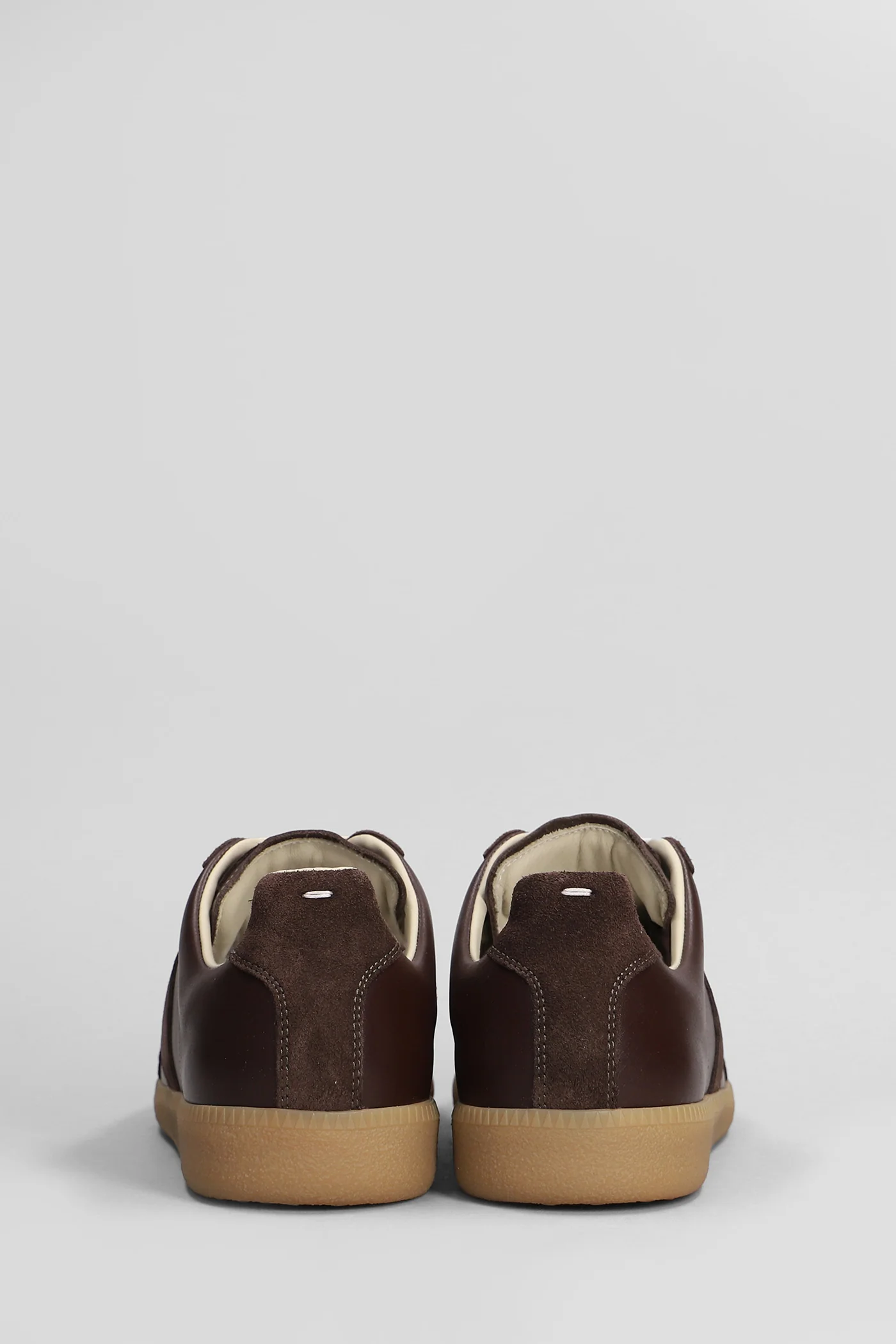 Replica Sneakers in brown suede and leather - Image 4