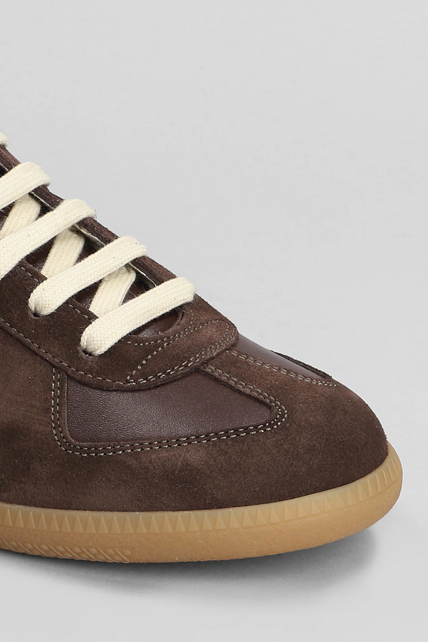 Replica Sneakers in brown suede and leather - Image 5