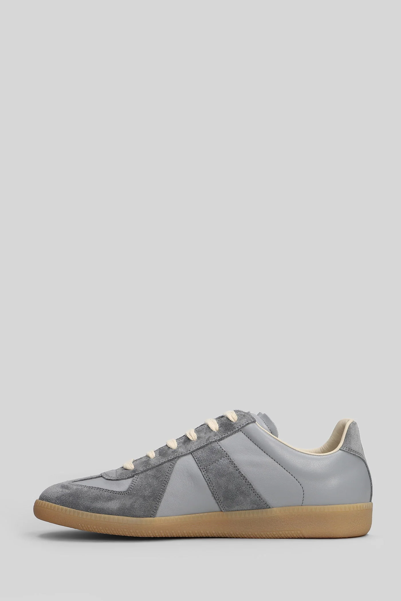 Replica Sneakers in grey suede and leather - Image 3
