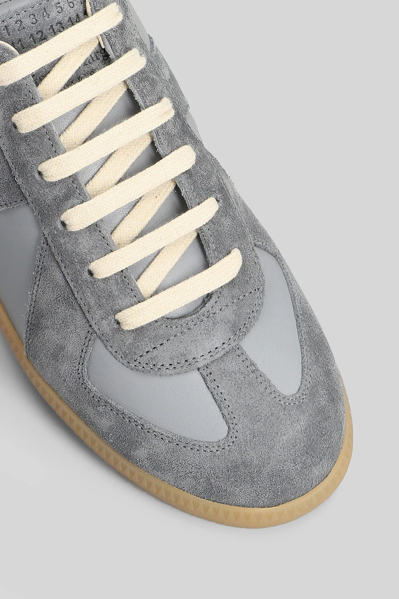 Replica Sneakers in grey suede and leather - Image 5