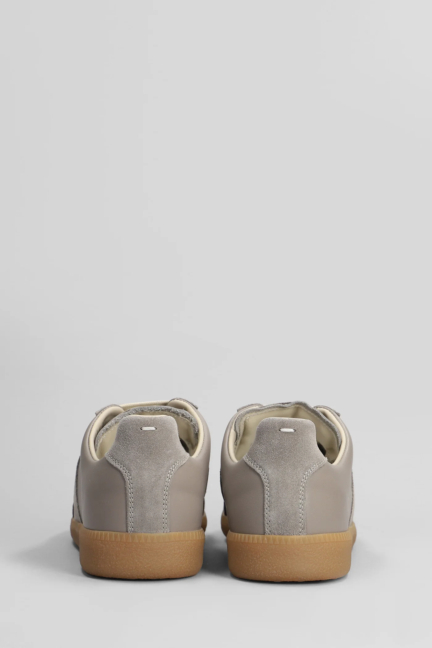 Replica Sneakers in grey suede and leather - Image 4