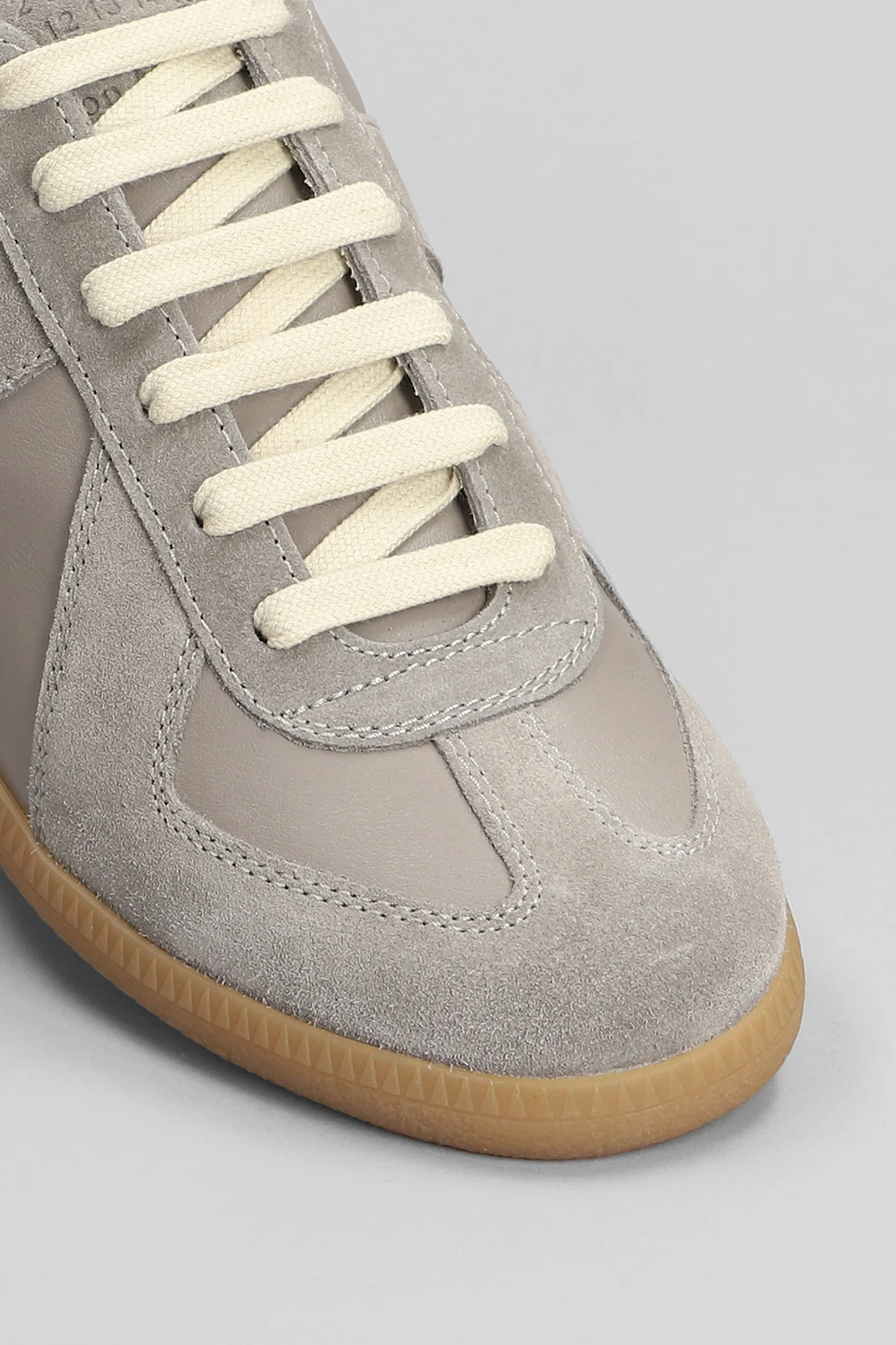 Replica Sneakers in grey suede and leather - Image 5