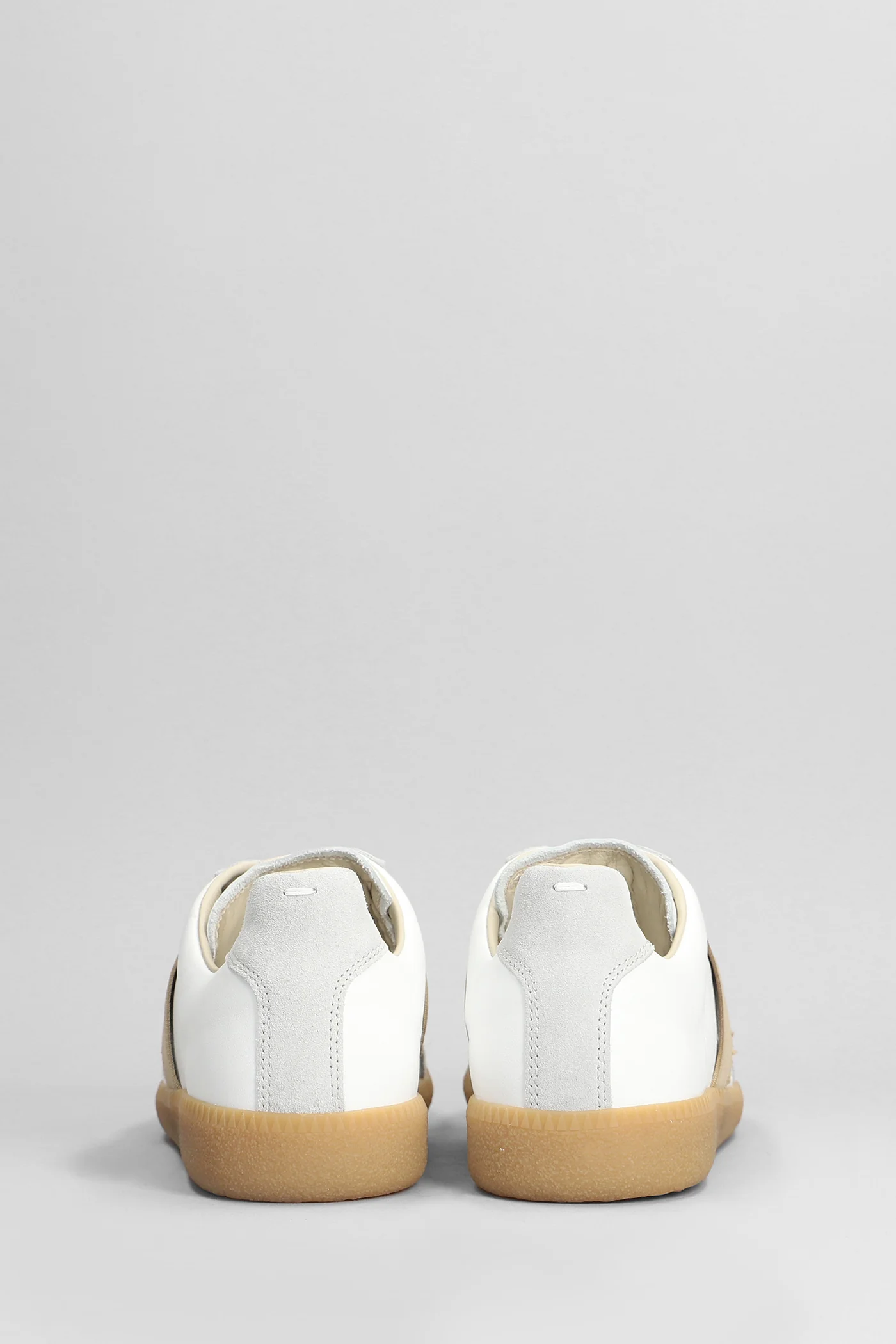 Replica Sneakers in white suede and leather - Image 4