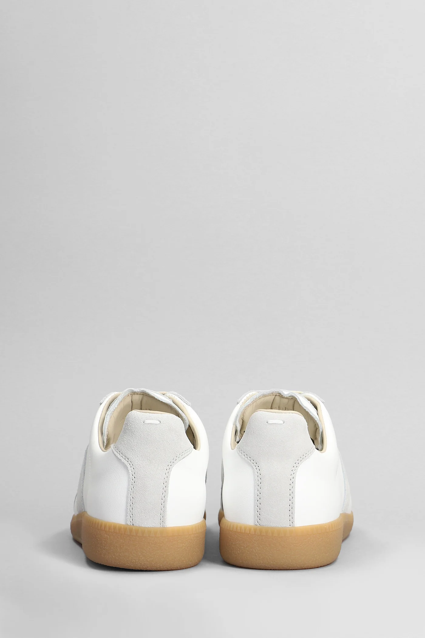 Replica Sneakers in white suede and leather - Image 4