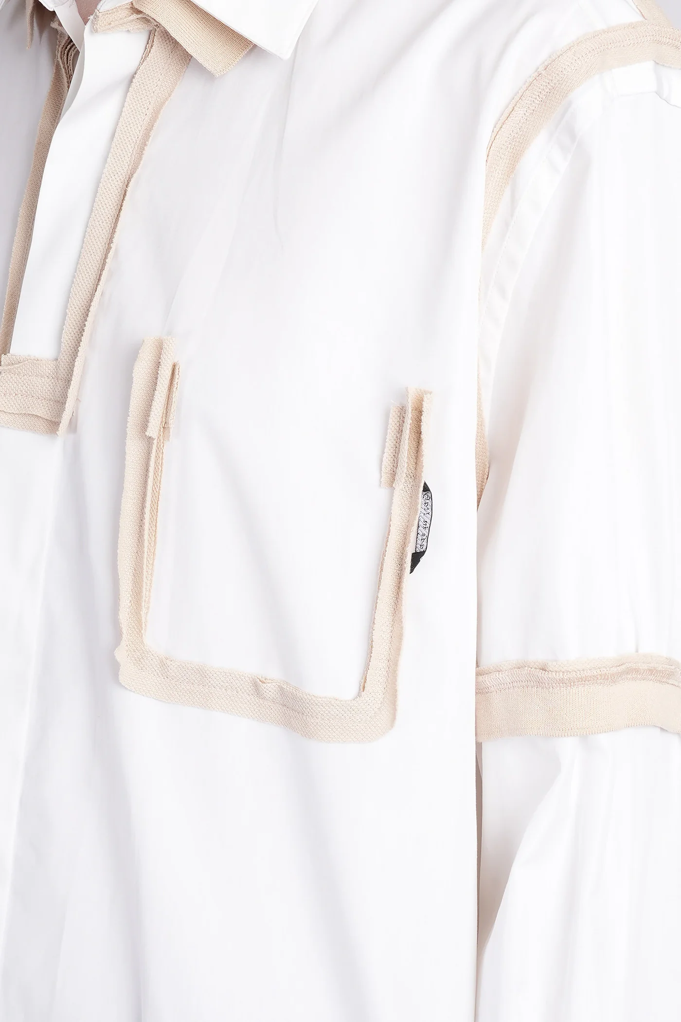 Shirt in beige cotton - Image 5