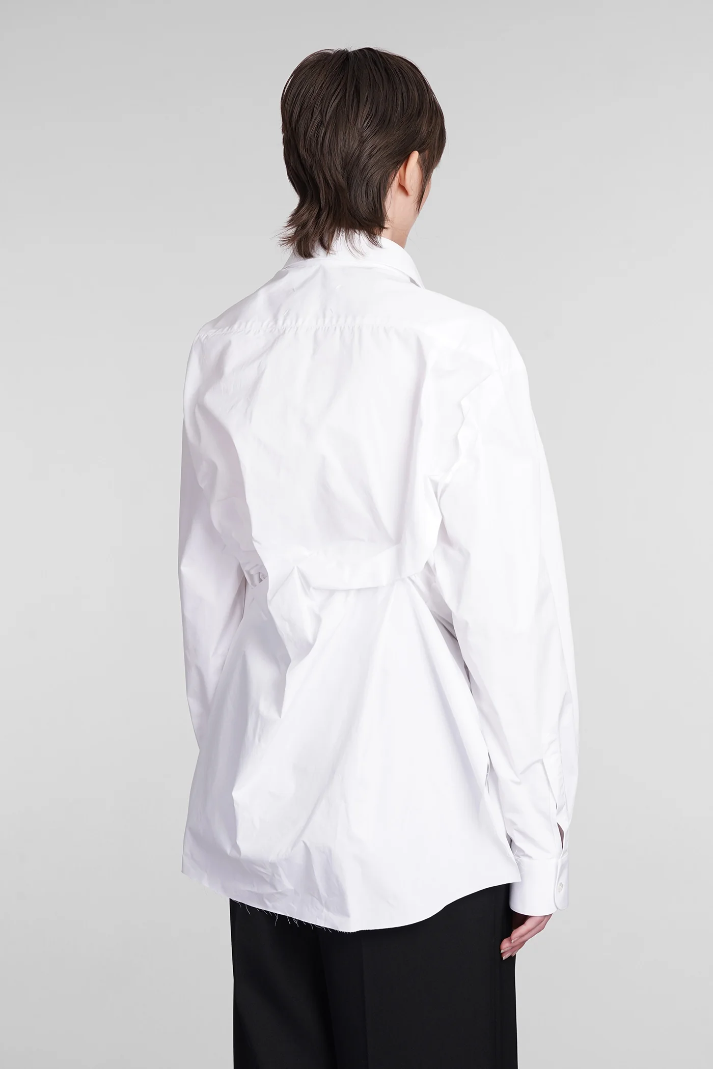 Shirt in white cotton - Image 53