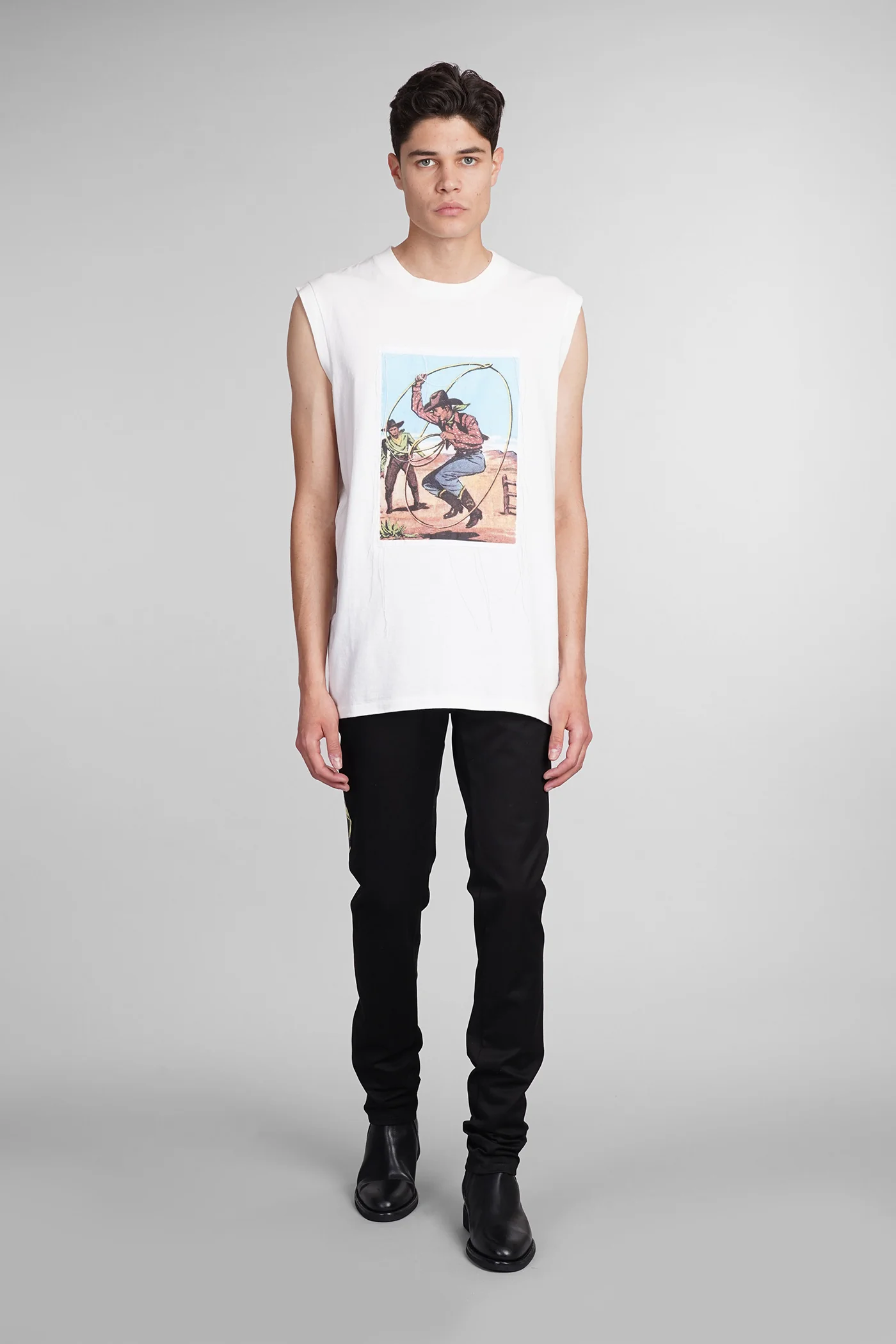 T-Shirt in white cotton - Image 2