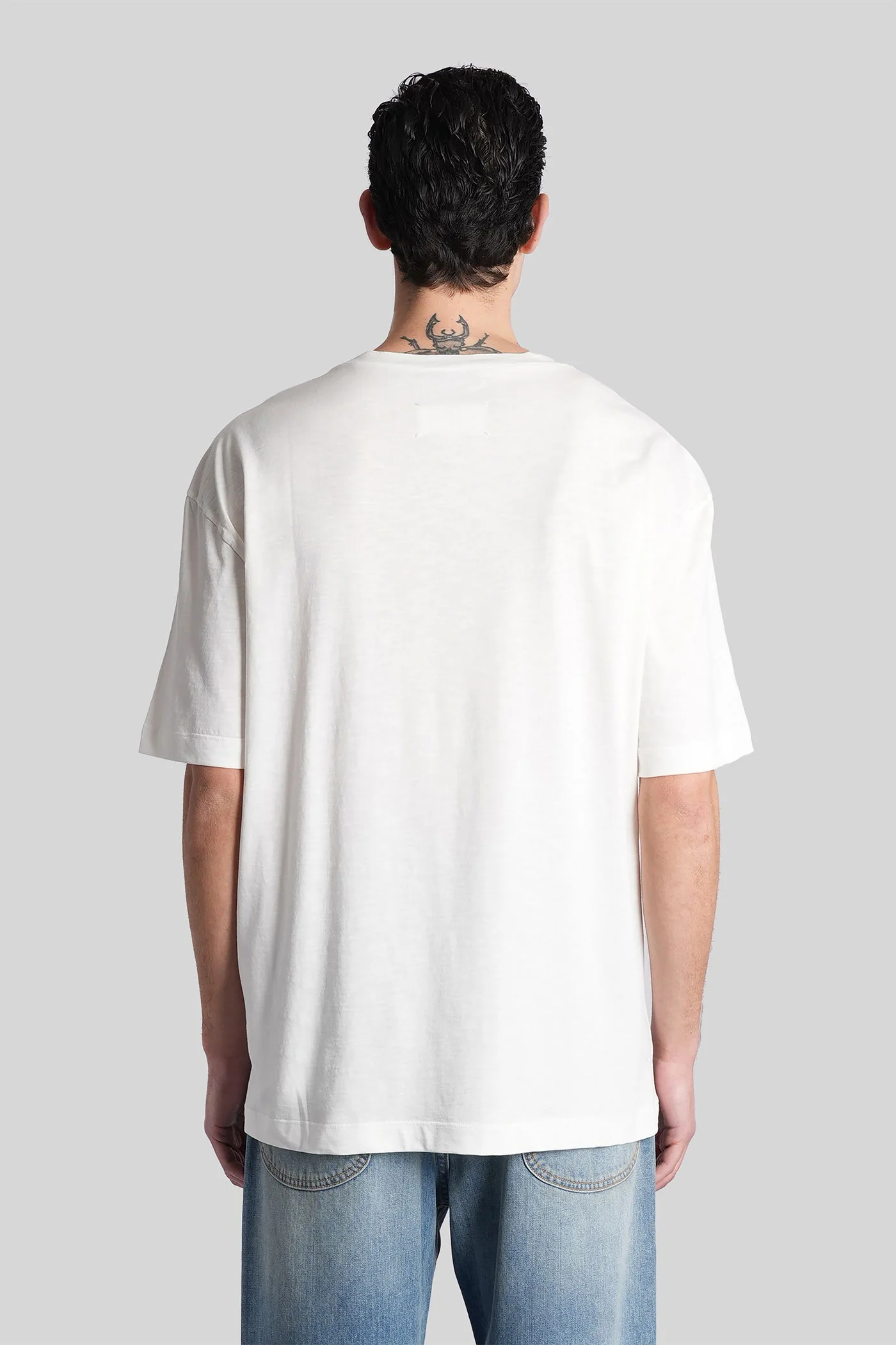 T-Shirt in white cotton - Image 3