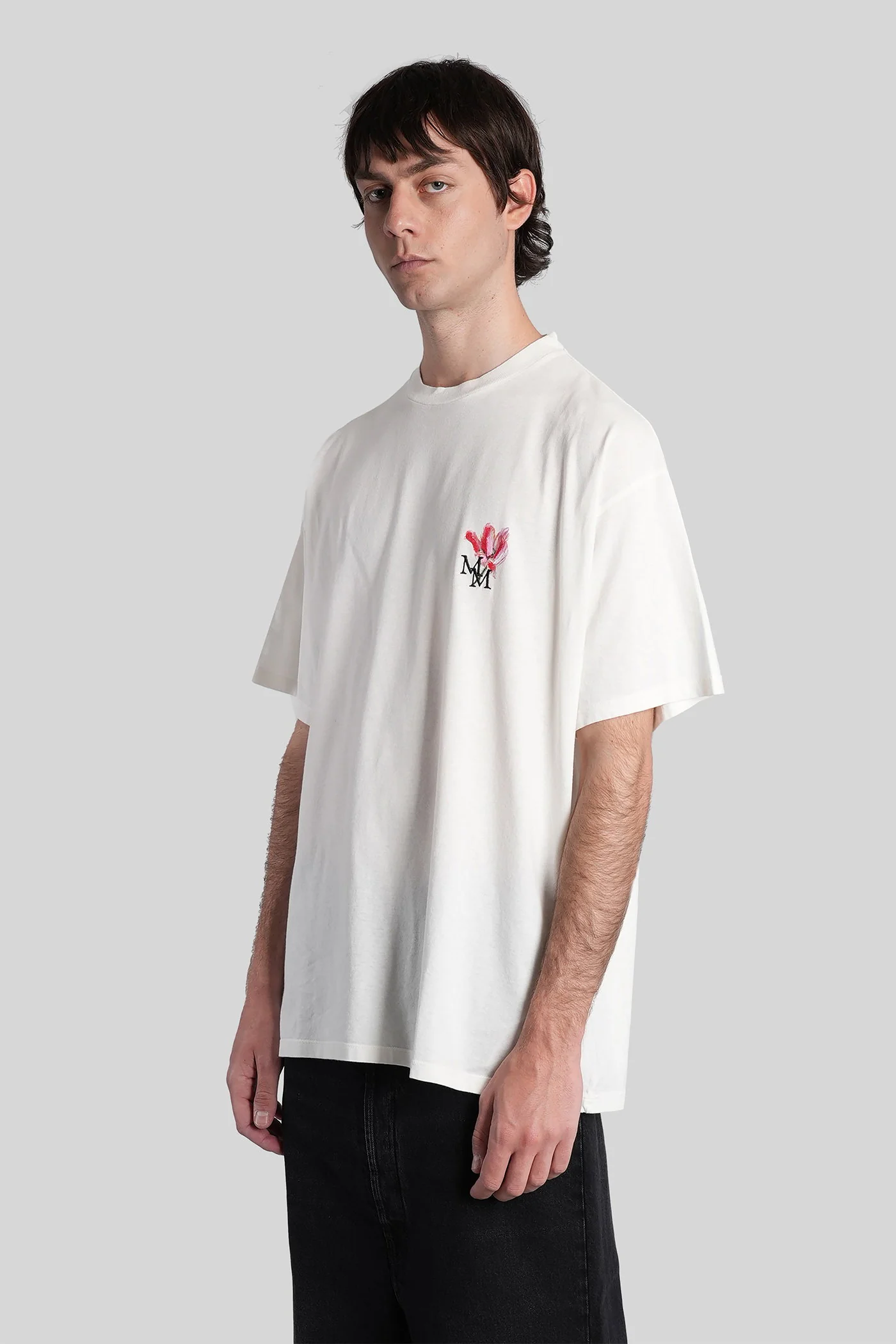 T-Shirt in white cotton - Image 4