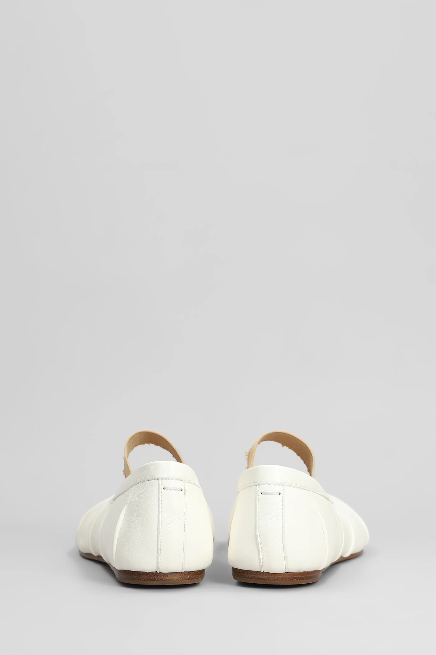 Tabi Ballet flats in beige leather - Image 4