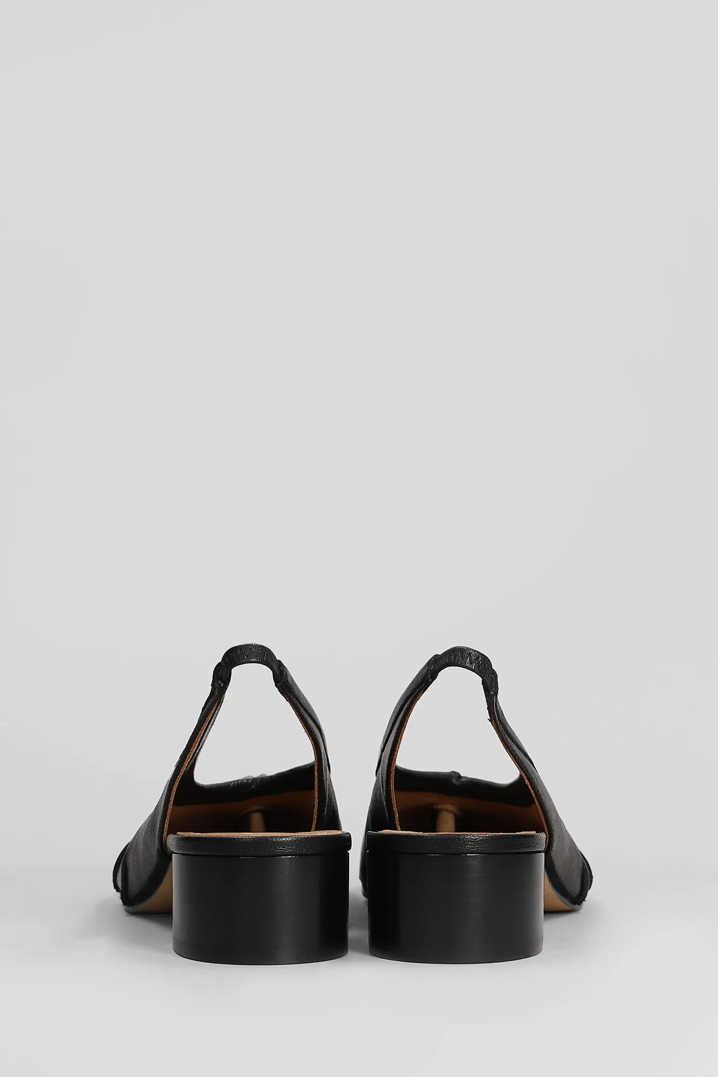Tabi Ballet flats in black leather - Image 4