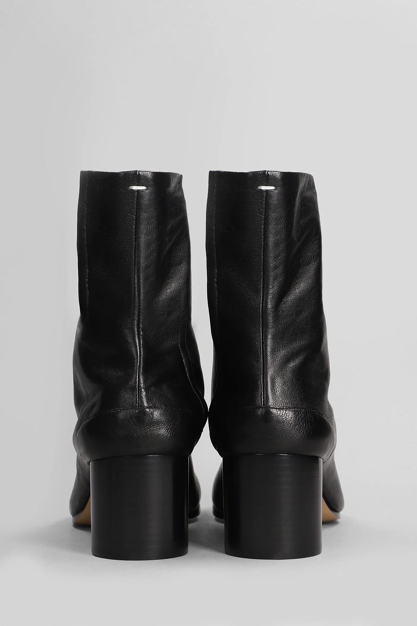 Tabi High heels Ankle boots in black leather - Image 4