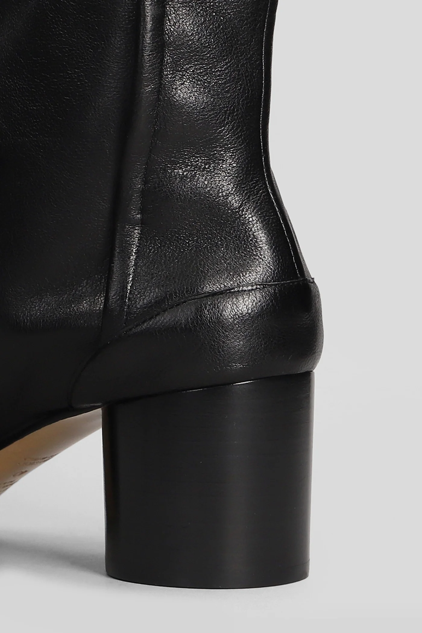 Tabi High heels Ankle boots in black leather - Image 5