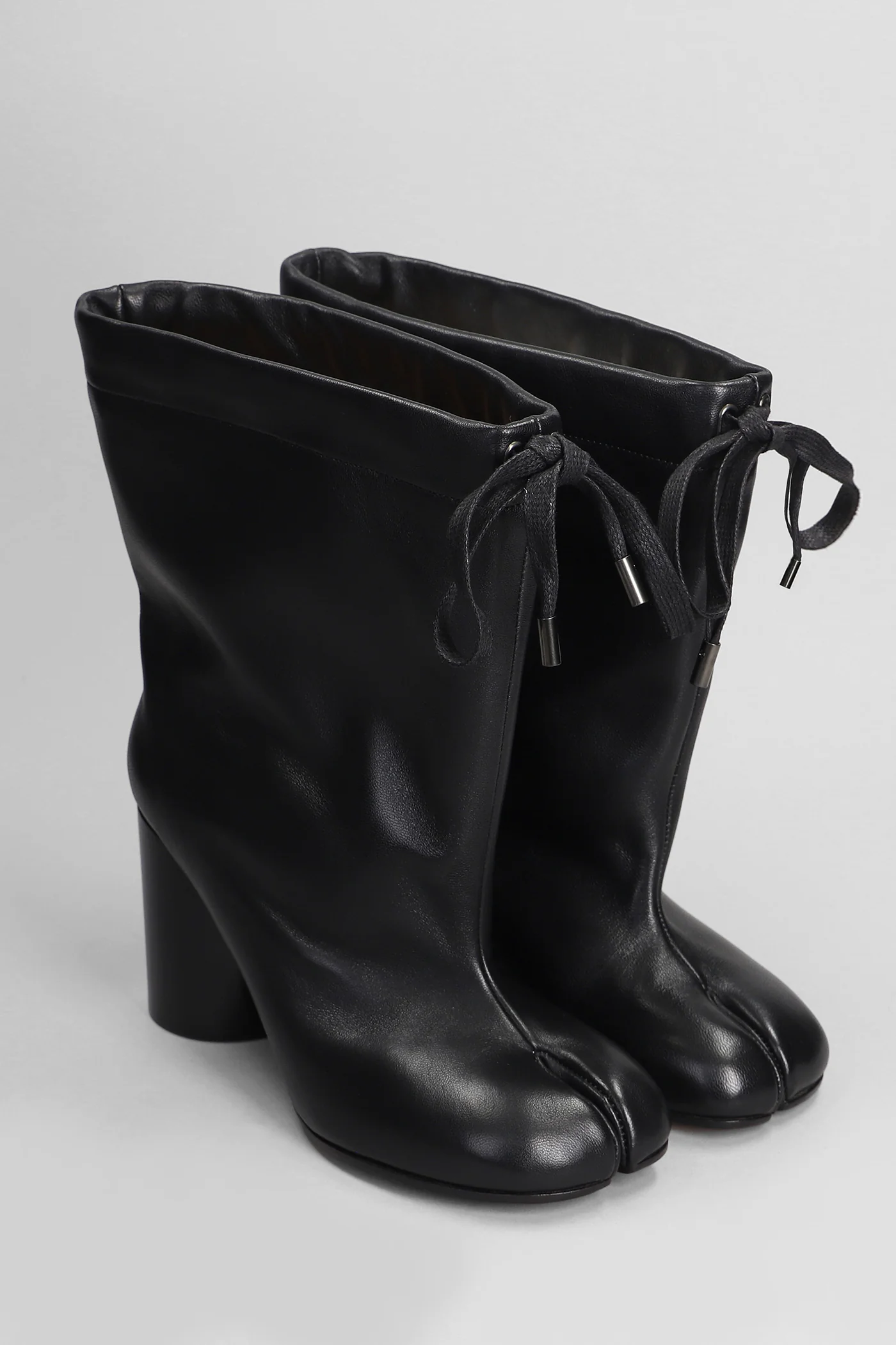 Tabi High heels Ankle boots in black leather - Image 2