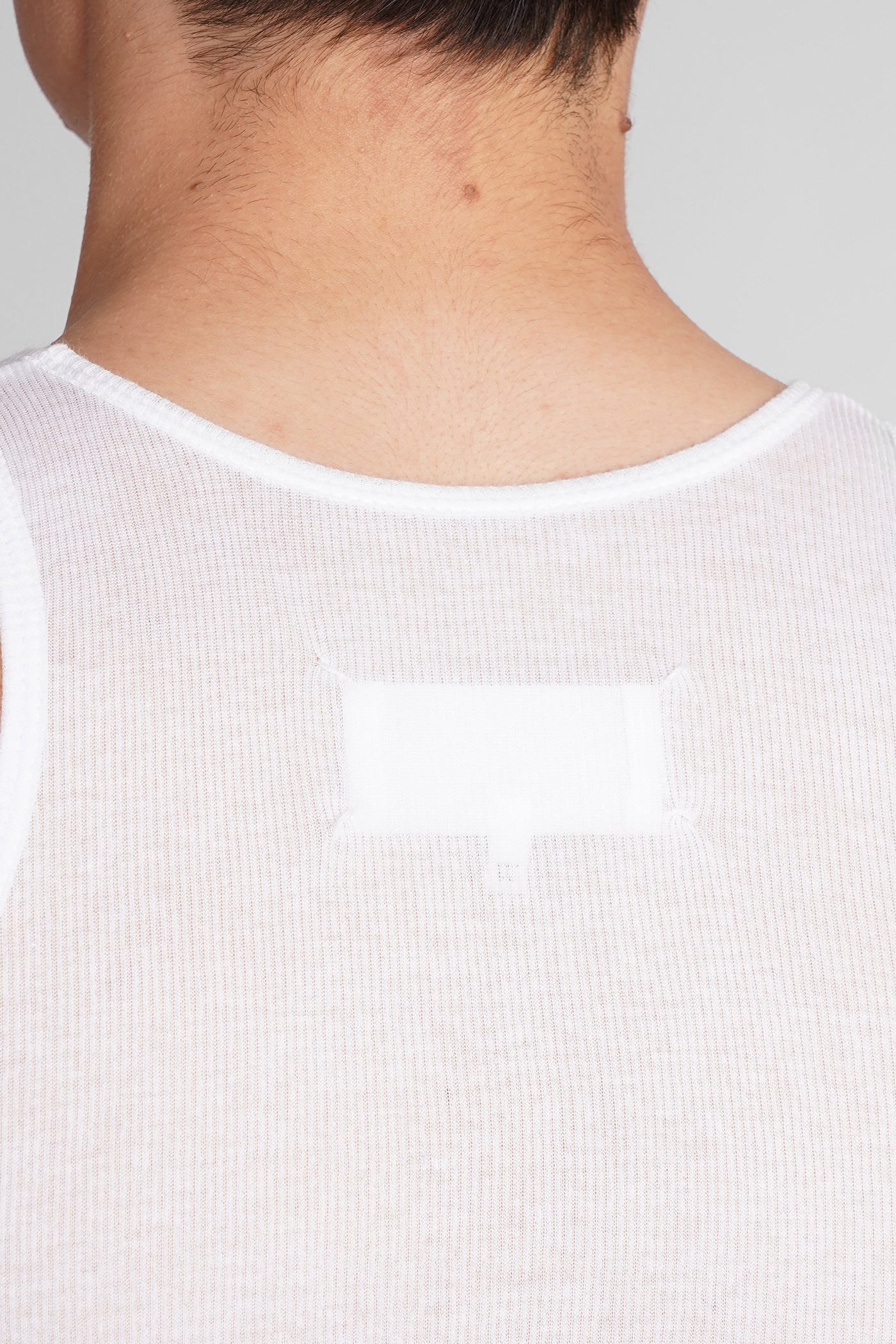 tank Top in white cotton - Image 5