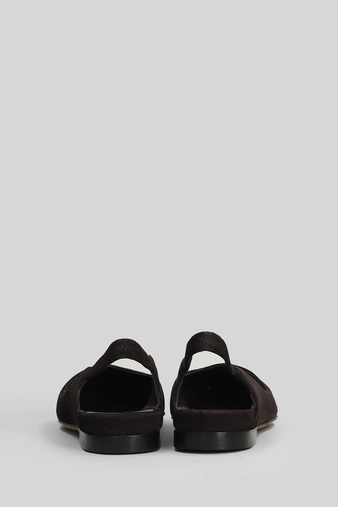 Ballet flats in dark brown suede - Image 4