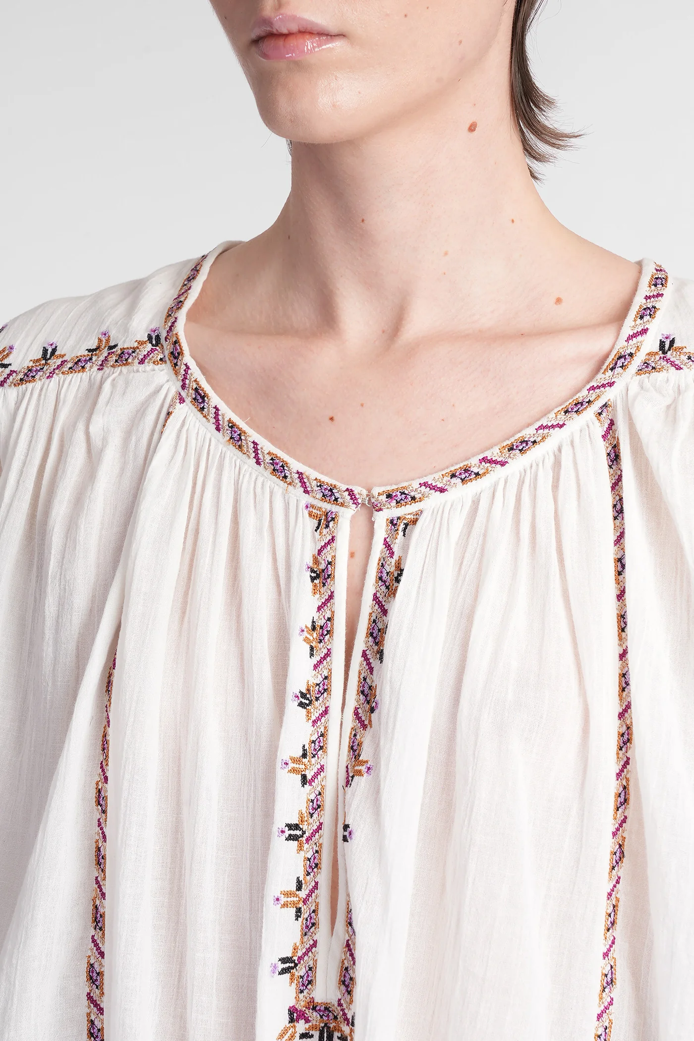 Felicity Topwear in beige cotton - Image 5