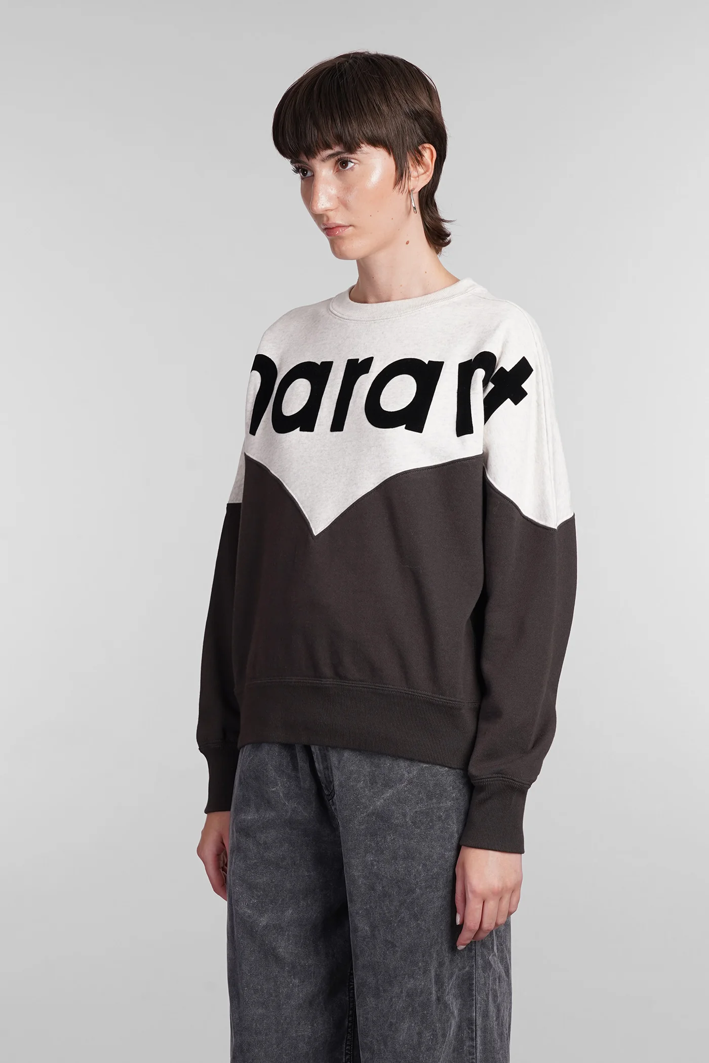 Houston Sweatshirt in beige cotton - Image 4