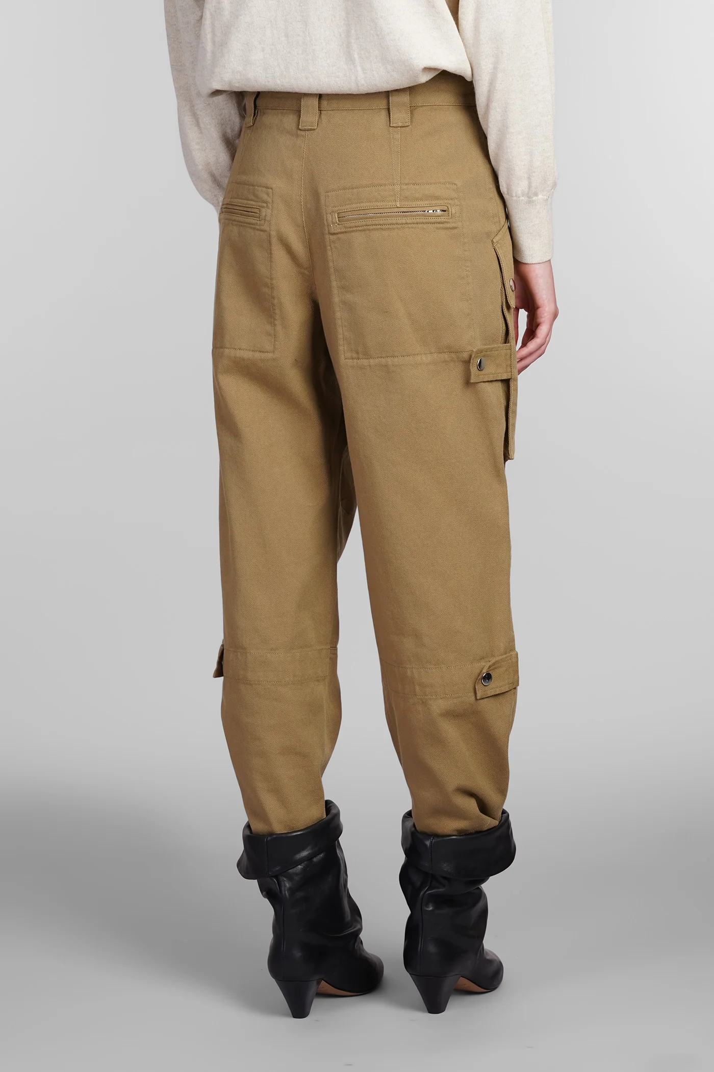 Jannick Jeans in khaki cotton - Image 3