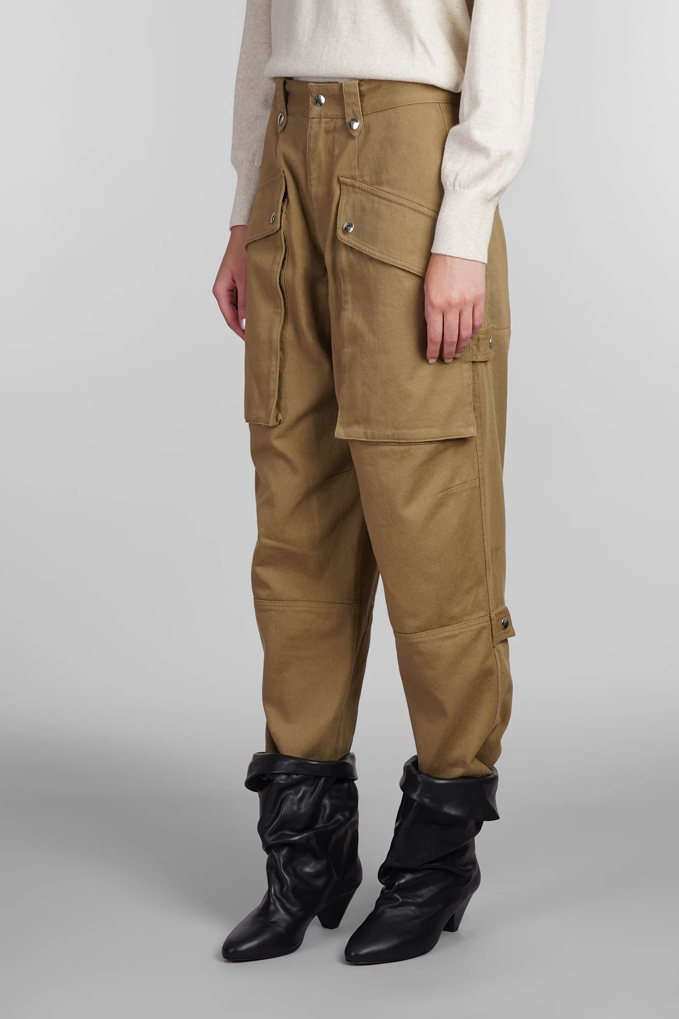 Jannick Jeans in khaki cotton - Image 4