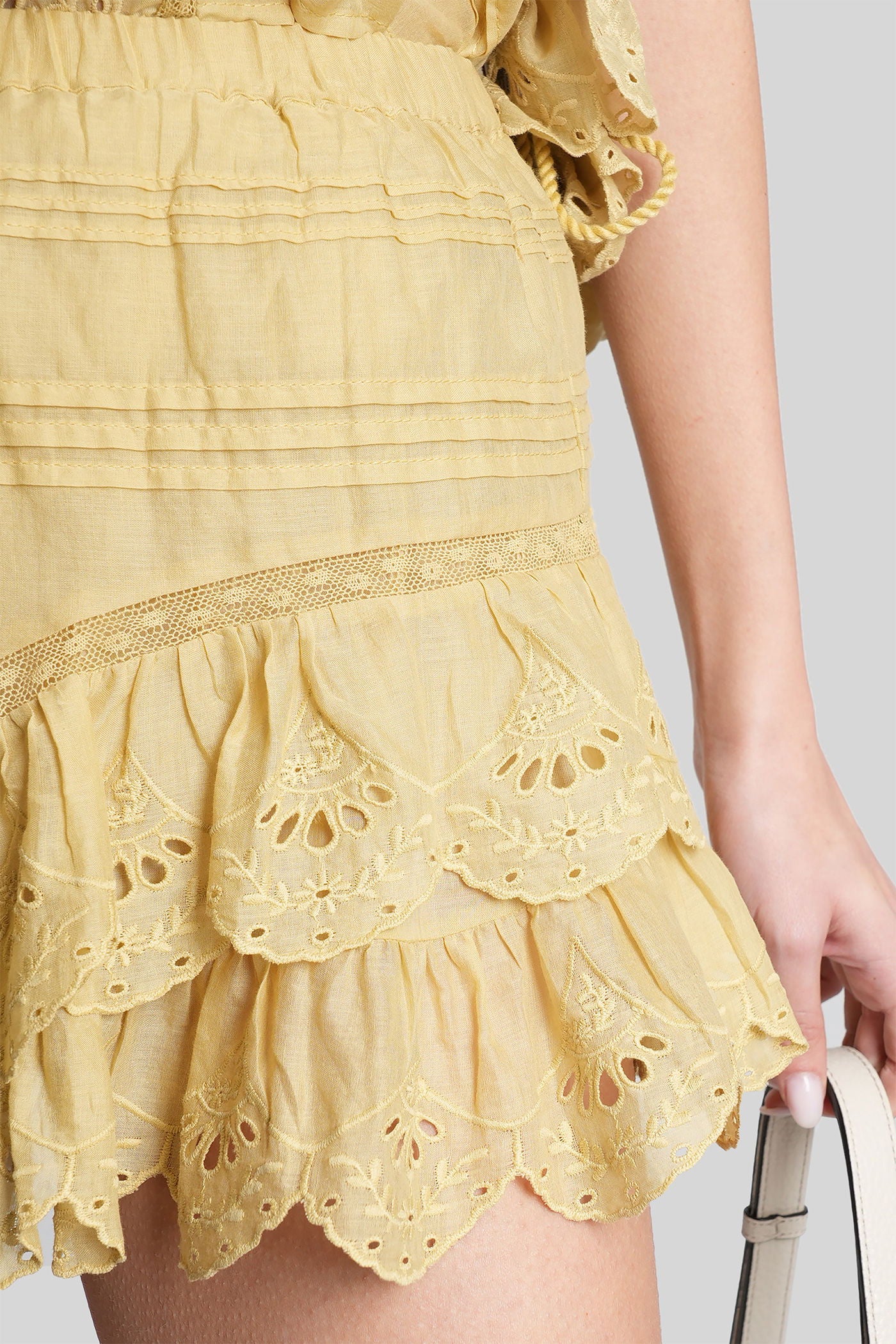 Jocadia Shorts in yellow cotton - Image 5