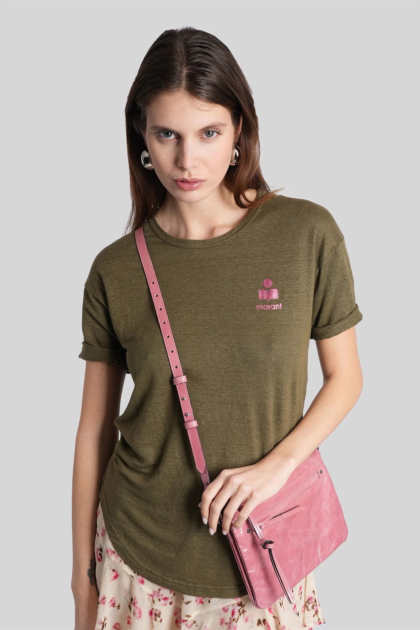 Koldia T-Shirt in khaki linen - Image 2